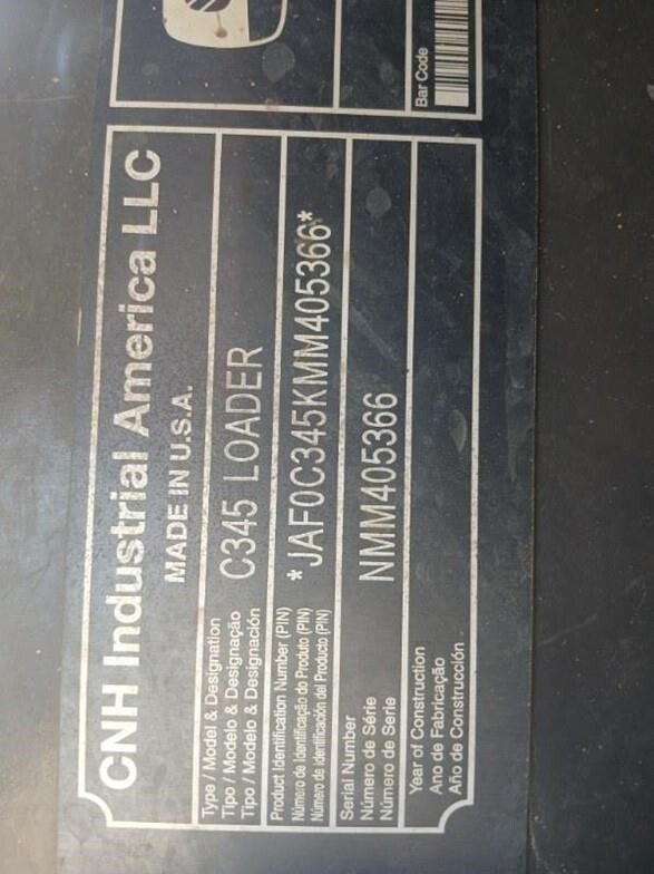 2021 New Holland C345 Skid Steer