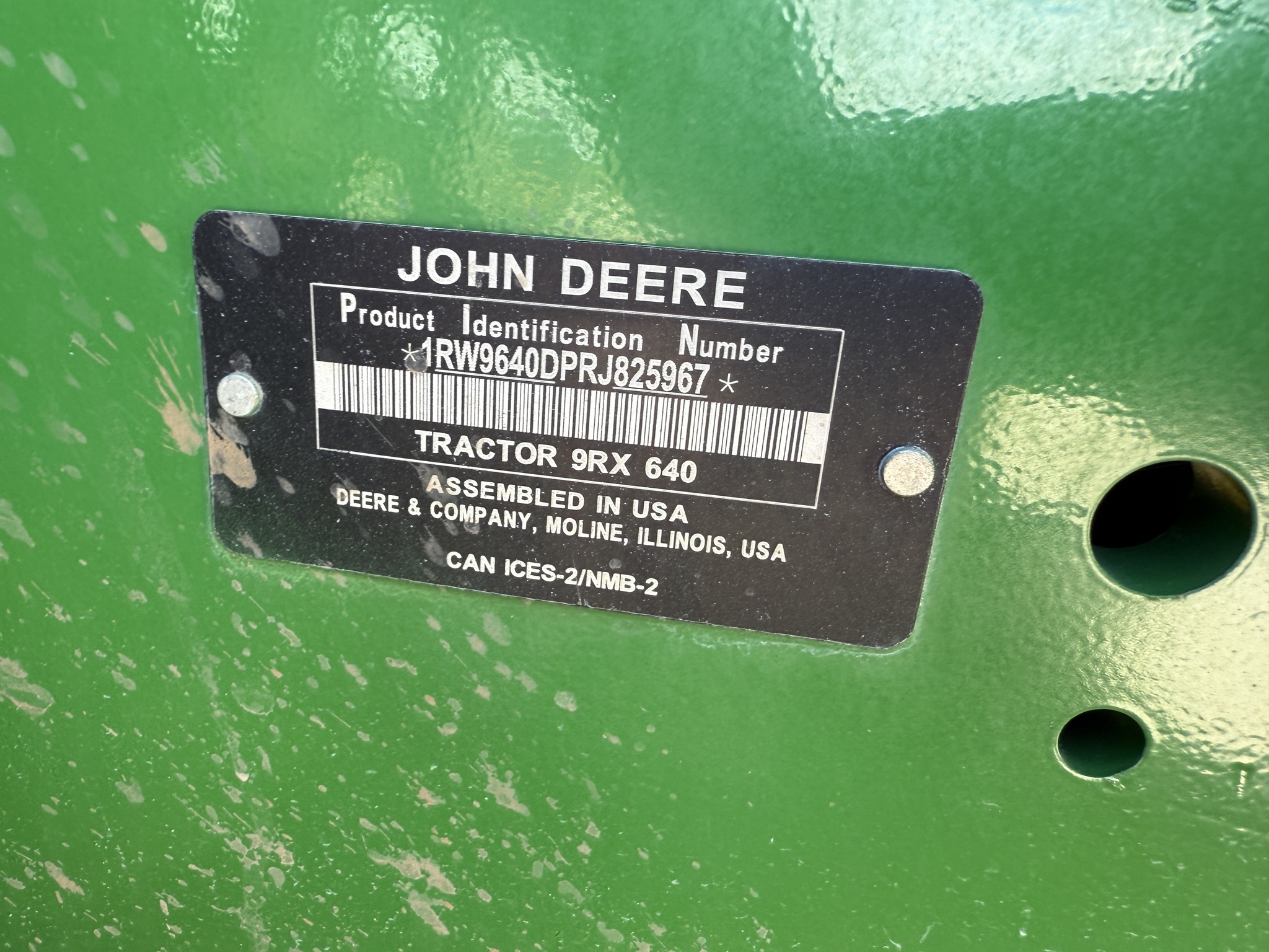2024 John Deere 9RX 640 Tractor