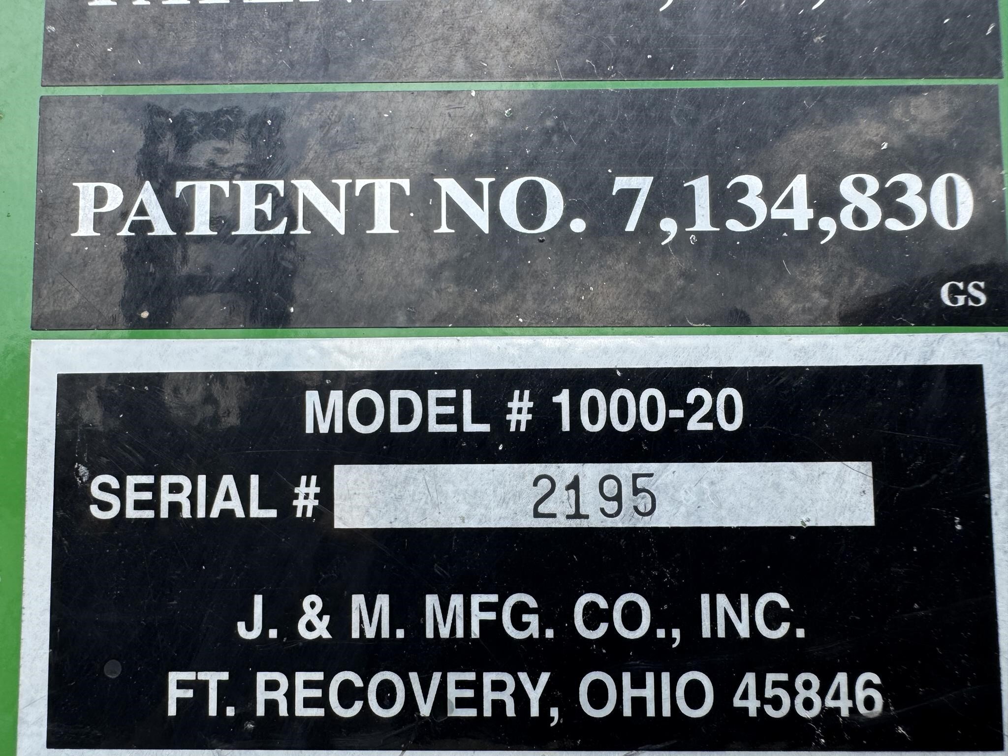  J&M 1000-20 Grain Cart