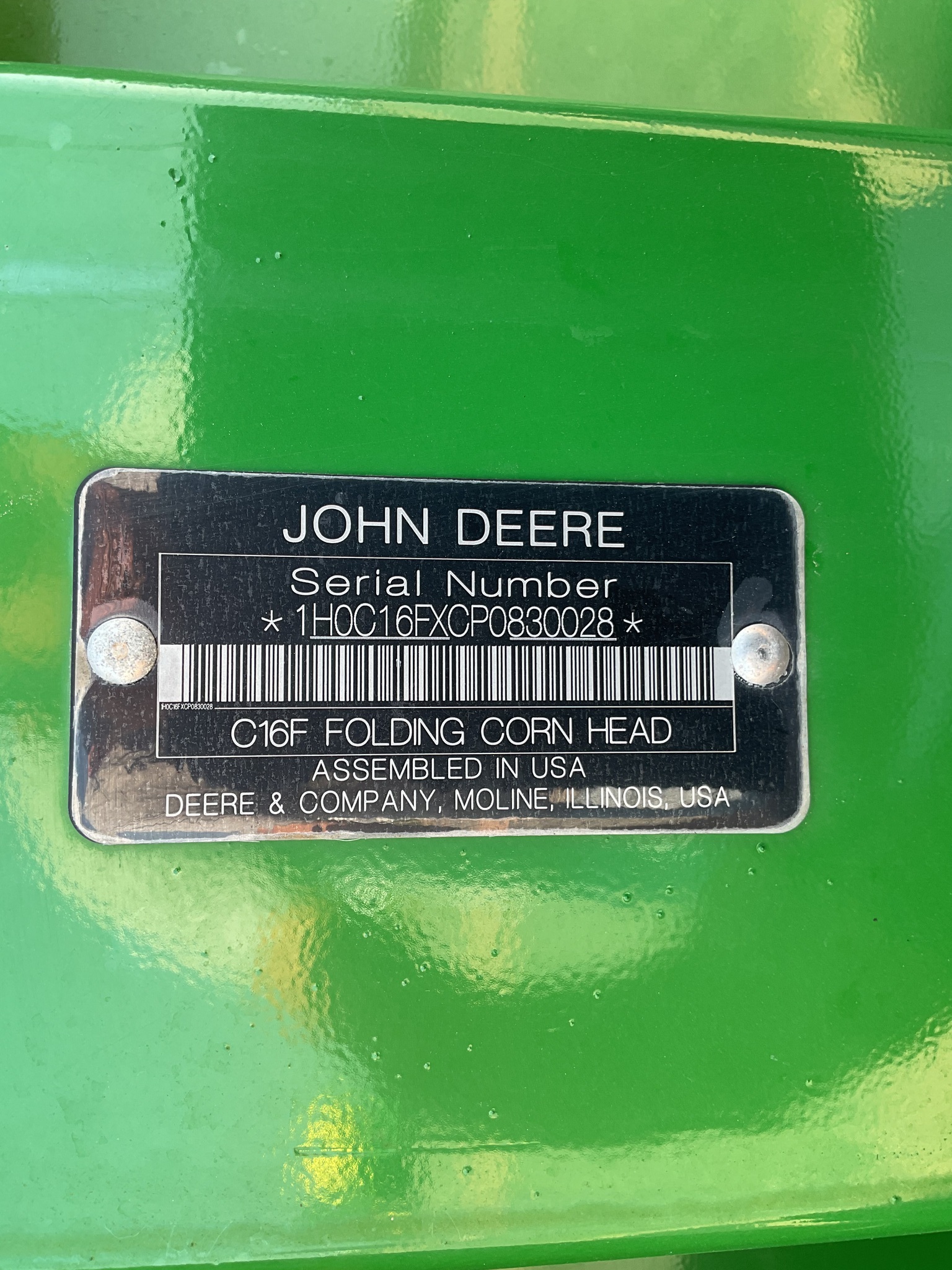 2024 John Deere C16F Corn Head