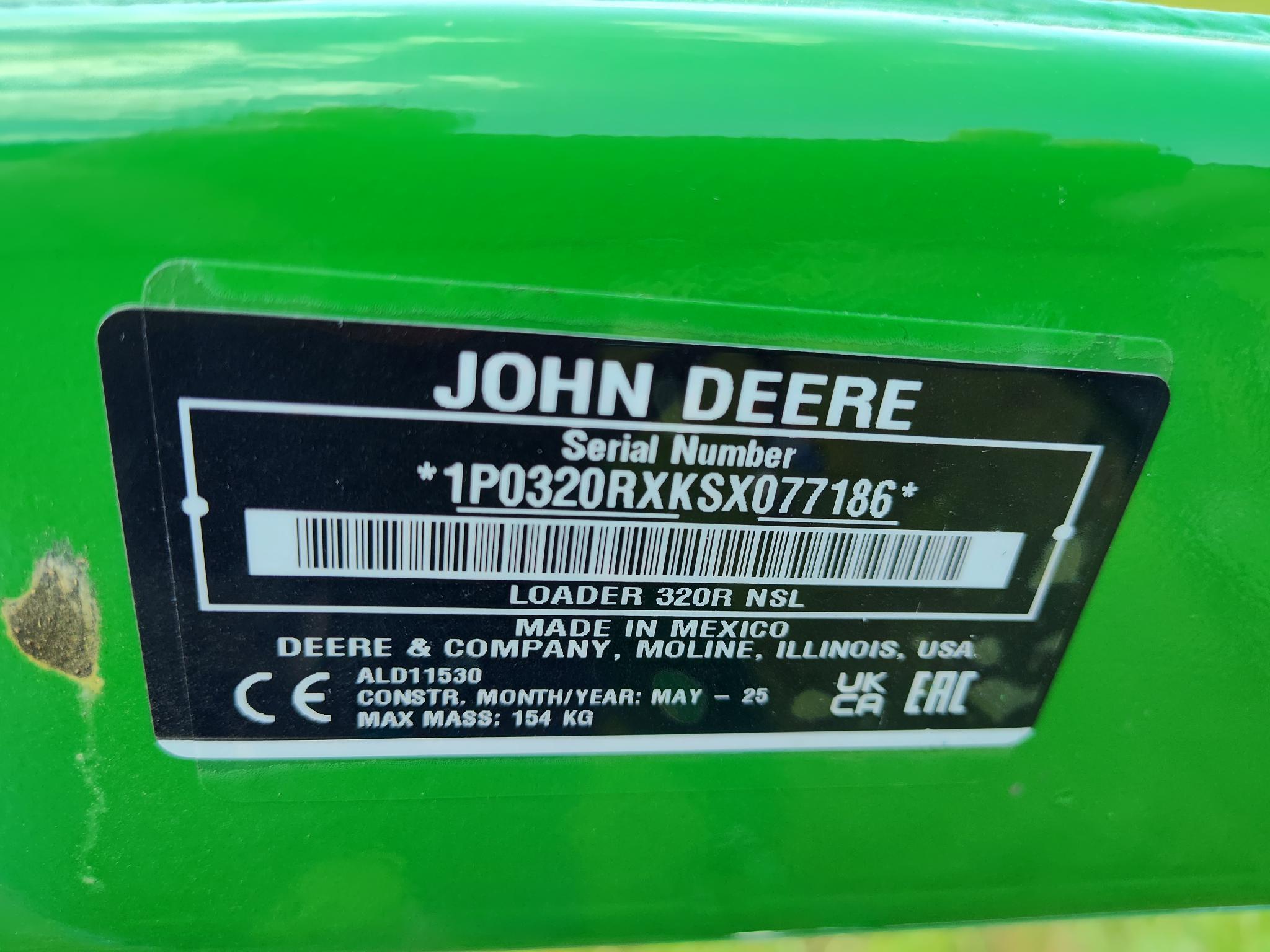 2025 John Deere 320R Front End Loader