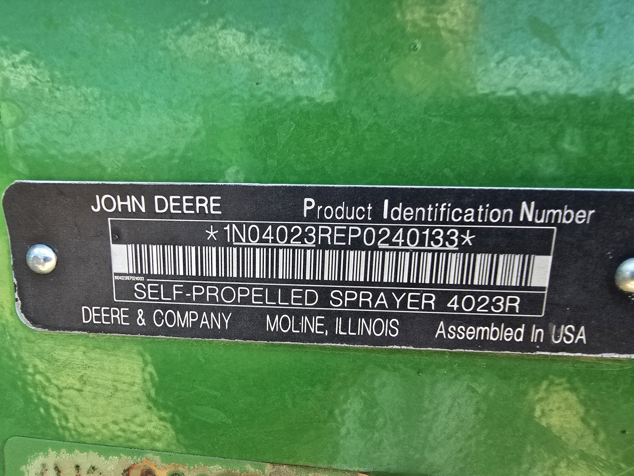 2024 John Deere R4023 Self-Propelled Sprayer