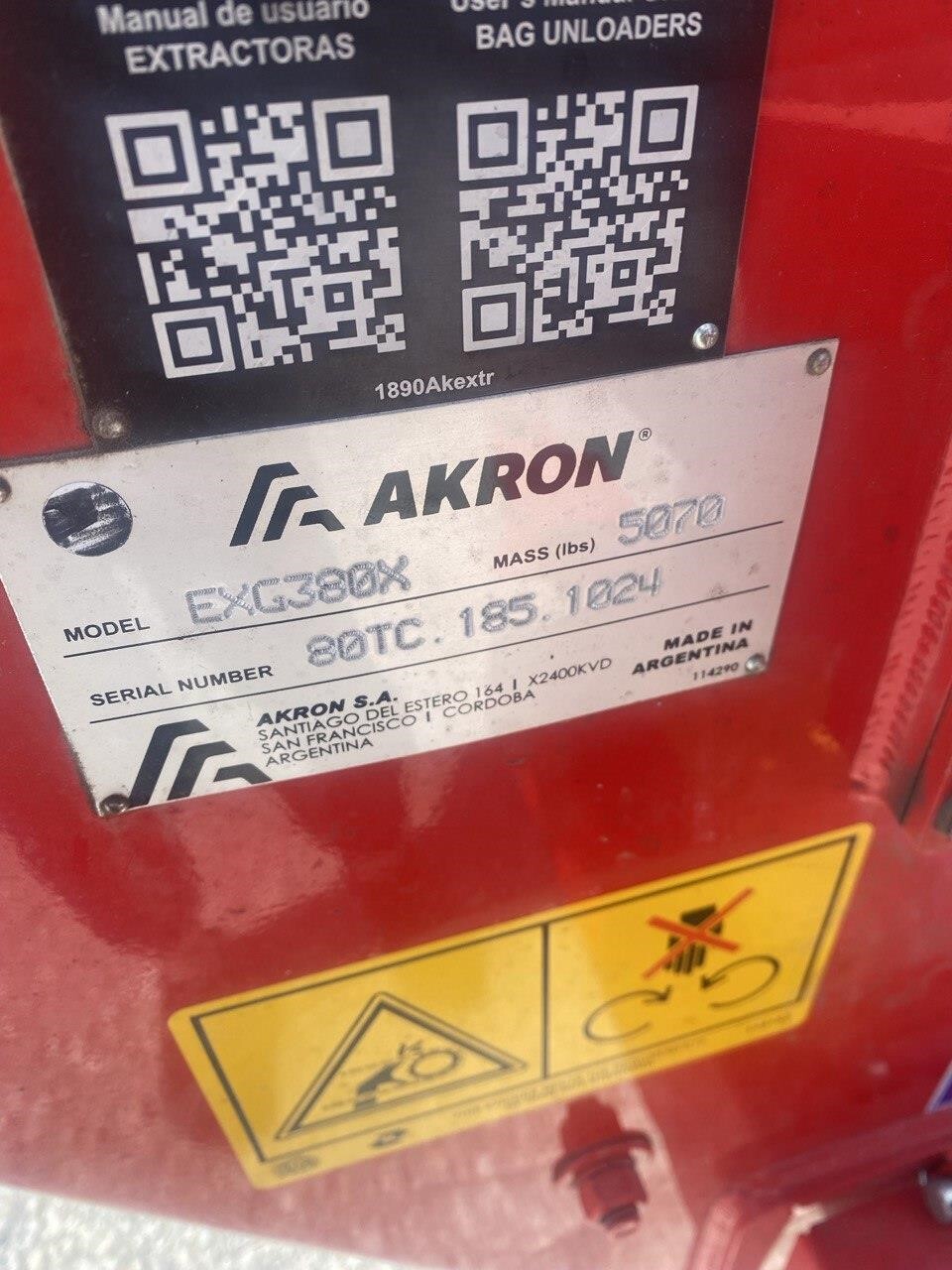 2025 Akron EXG380X Grain Bagger