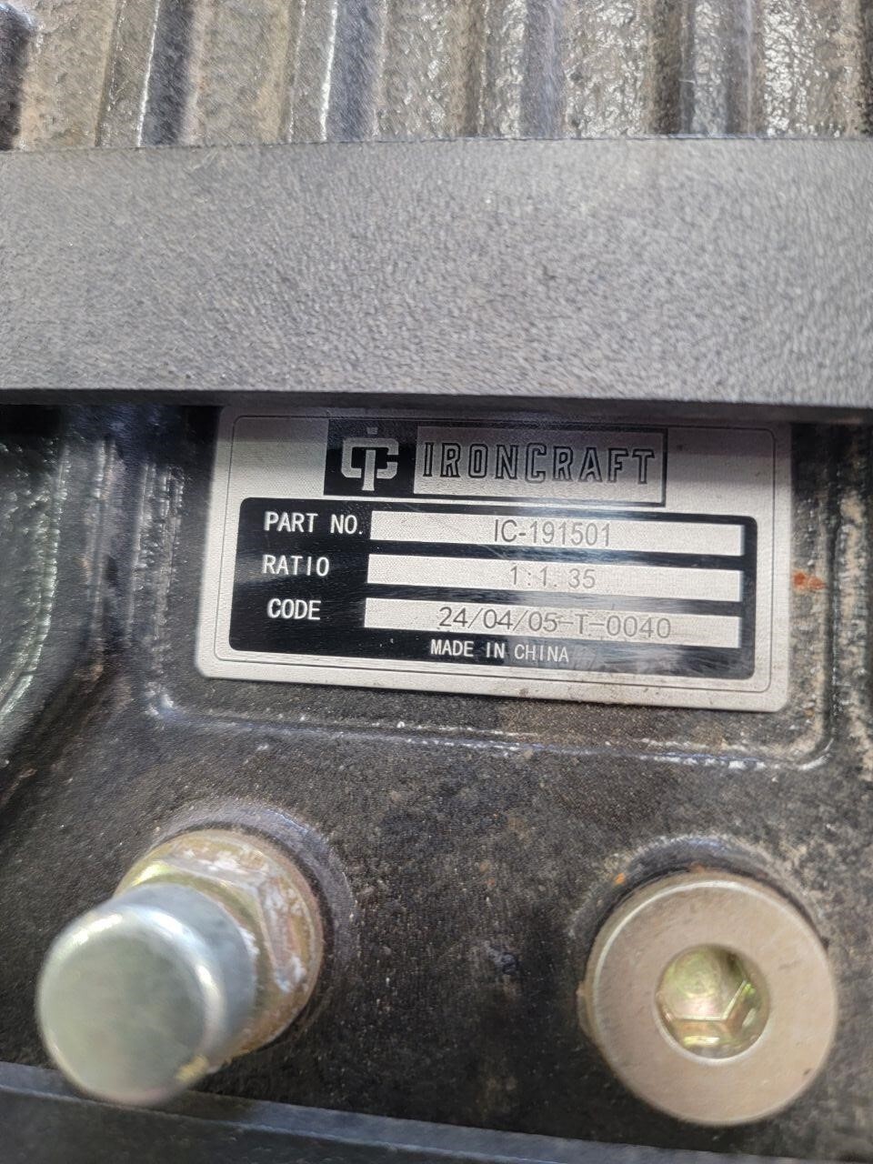 2025 IRONCRAFT 2512 Rotary Cutter