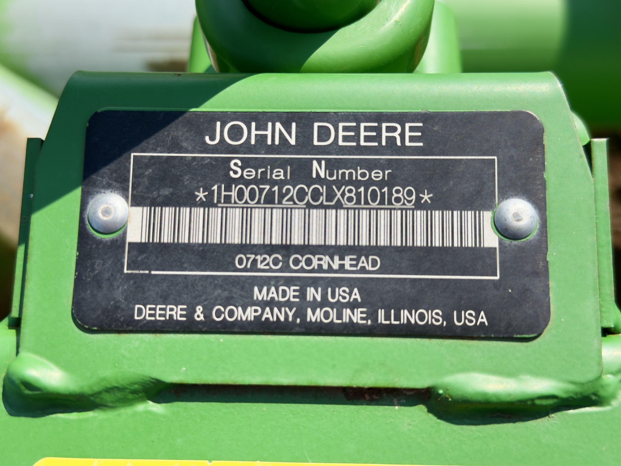 2020 John Deere 712C Corn Head