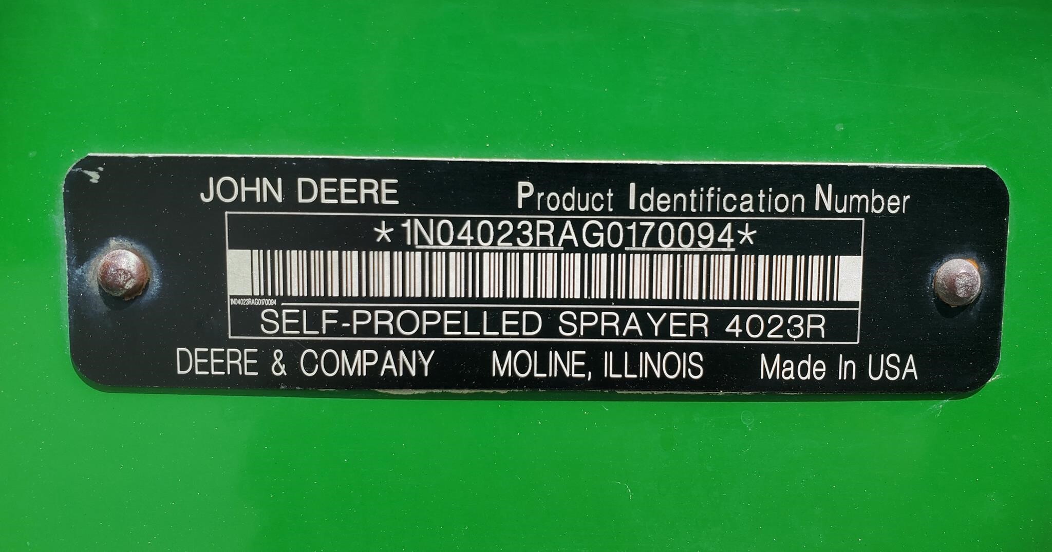 2017 John Deere R4023 Self-Propelled Sprayer