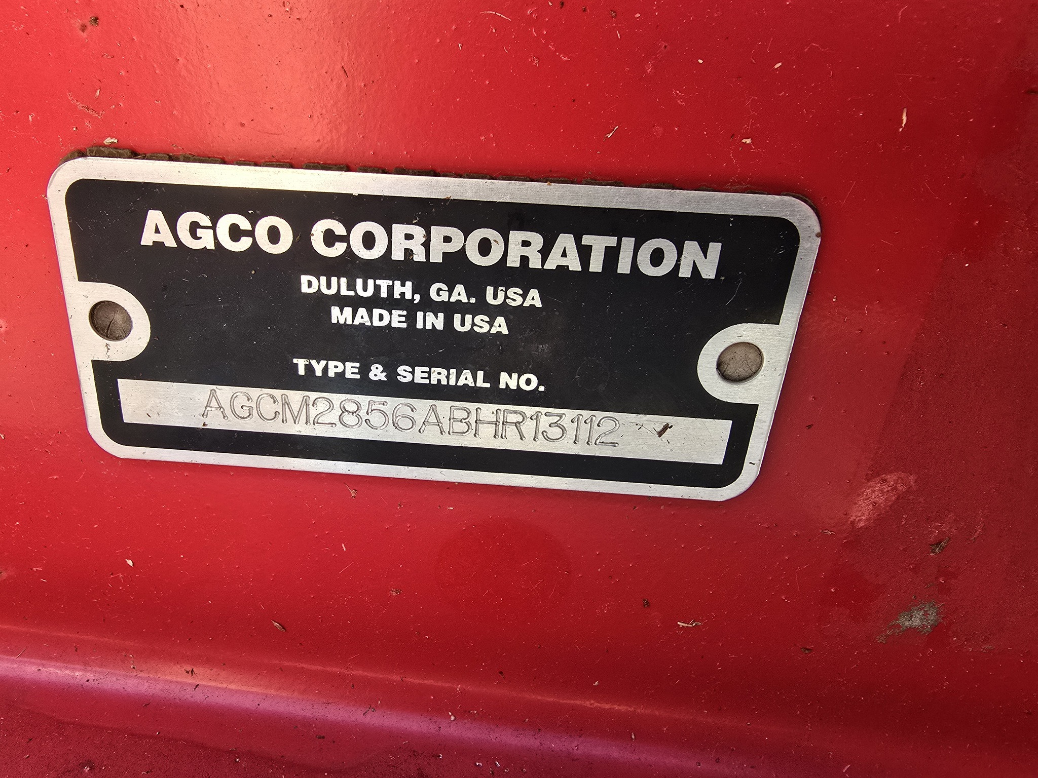 2011 Massey Ferguson 2856A Round Baler