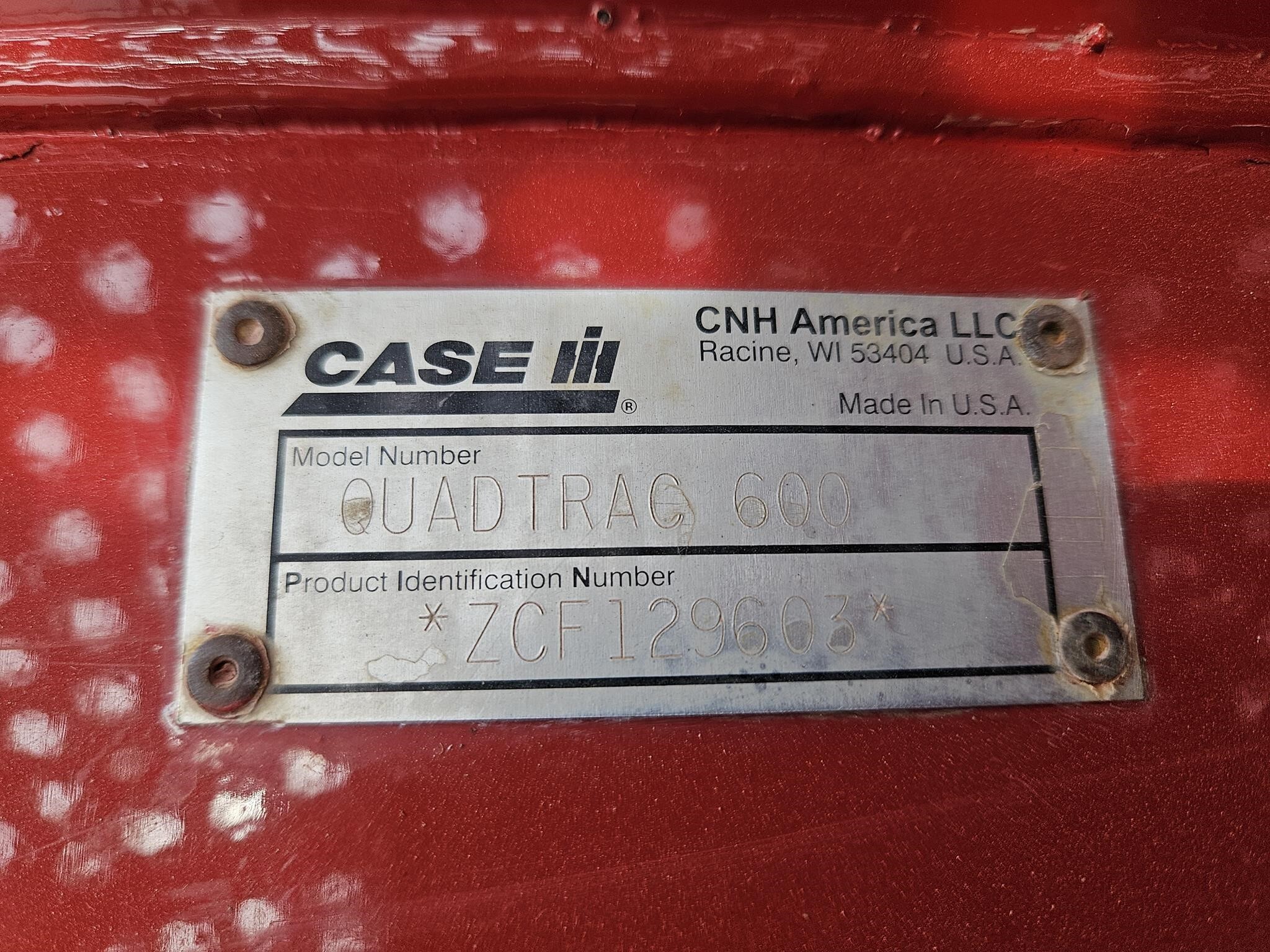 2012 Case IH Steiger 600 QuadTrac Tractor