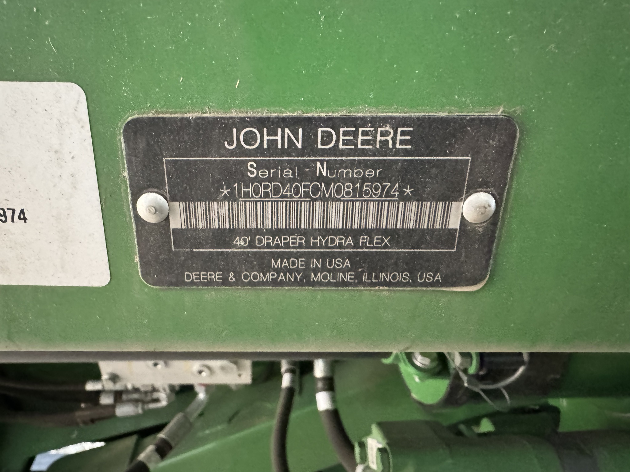 2021 John Deere RD40F Platform