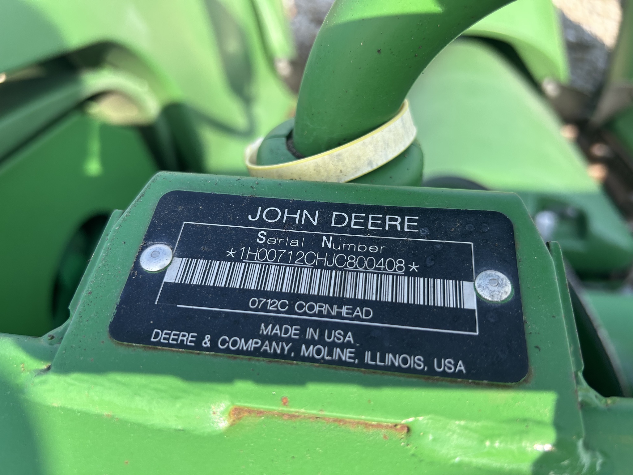2018 John Deere 712C Corn Head