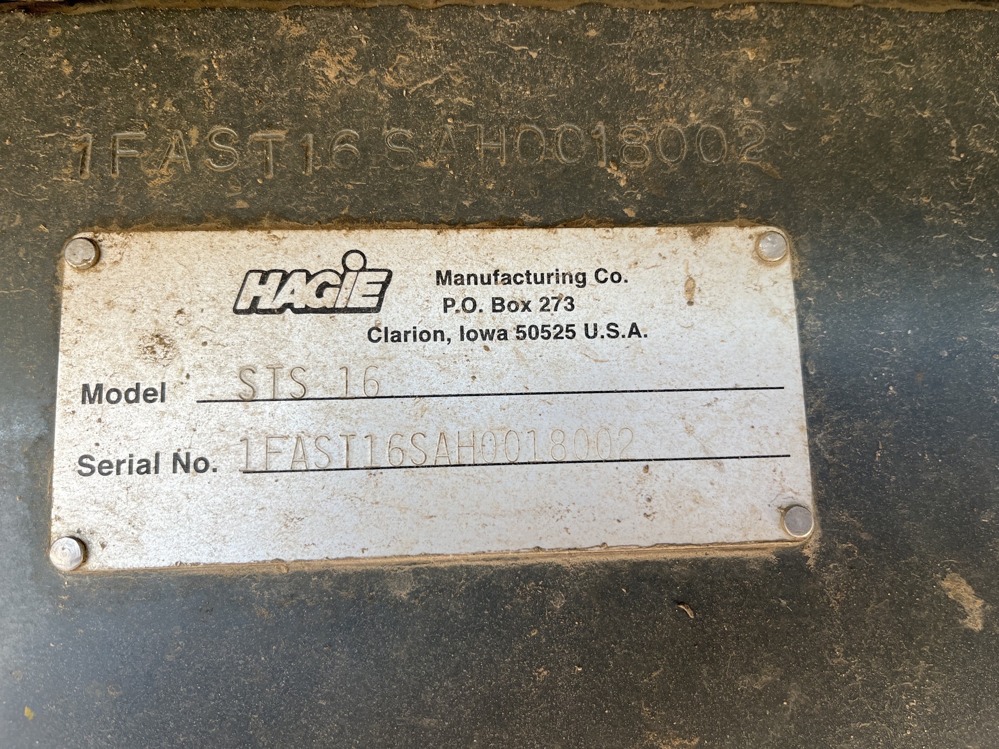 2018 Hagie STS16 Self-Propelled Sprayer