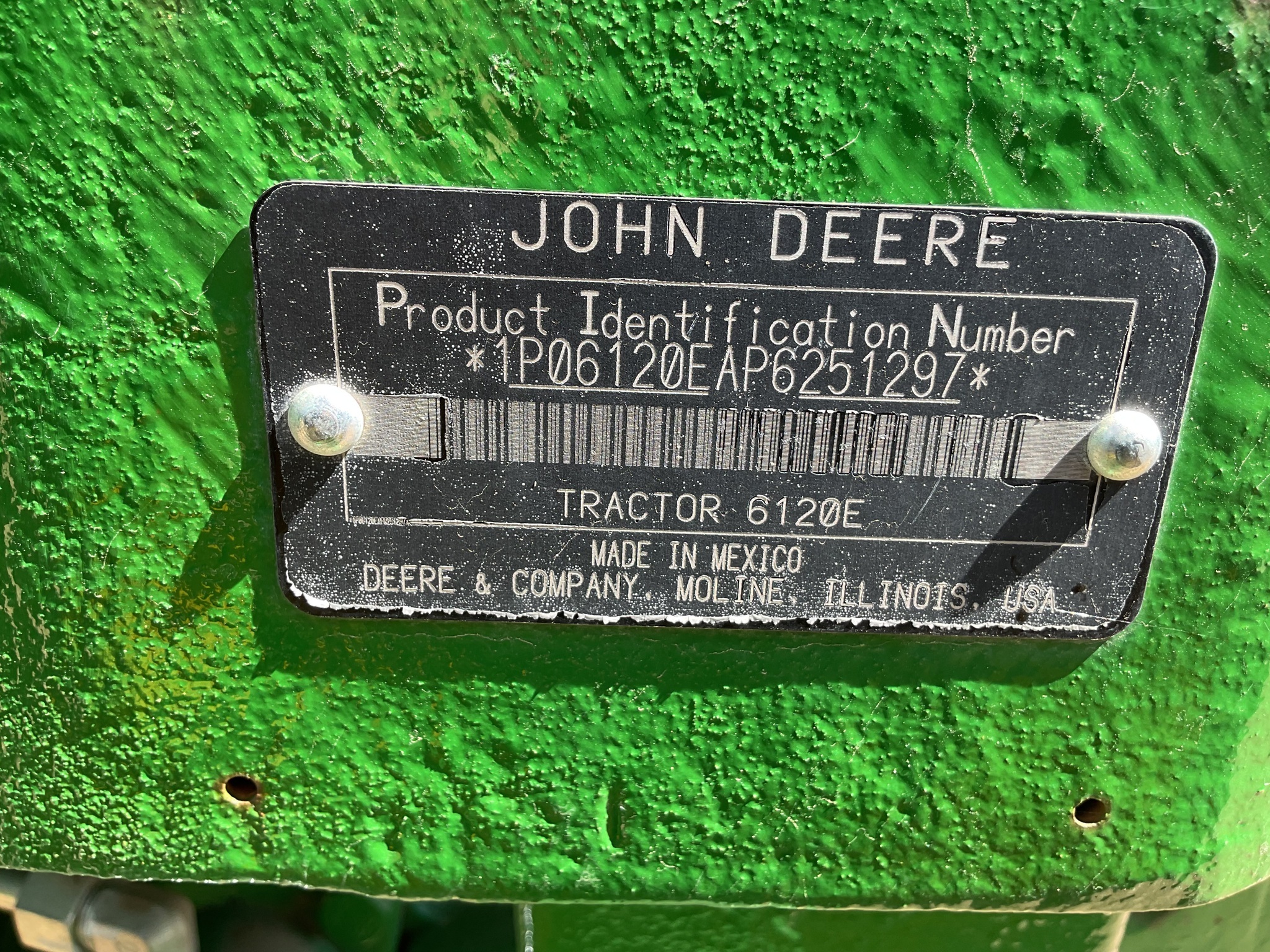 2023 John Deere 6120E Tractor