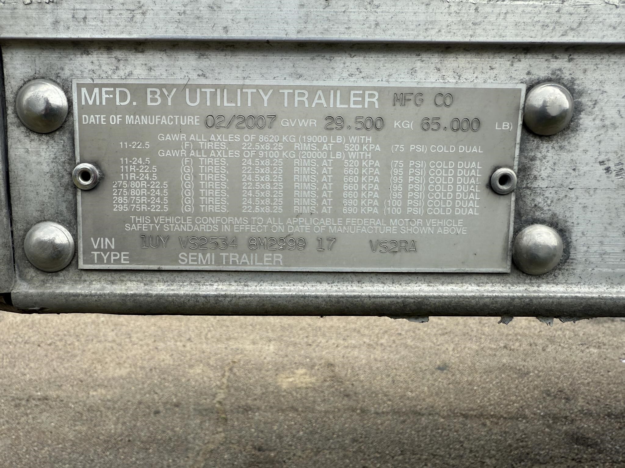2008 Utility 53 FT REEFER Box Trucks/Trailer