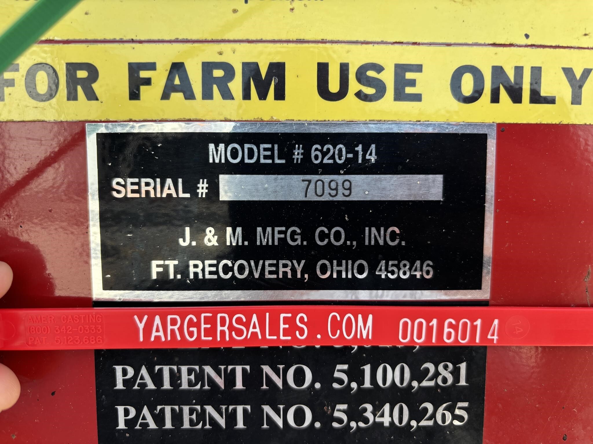  J&M 620-14 Grain Cart