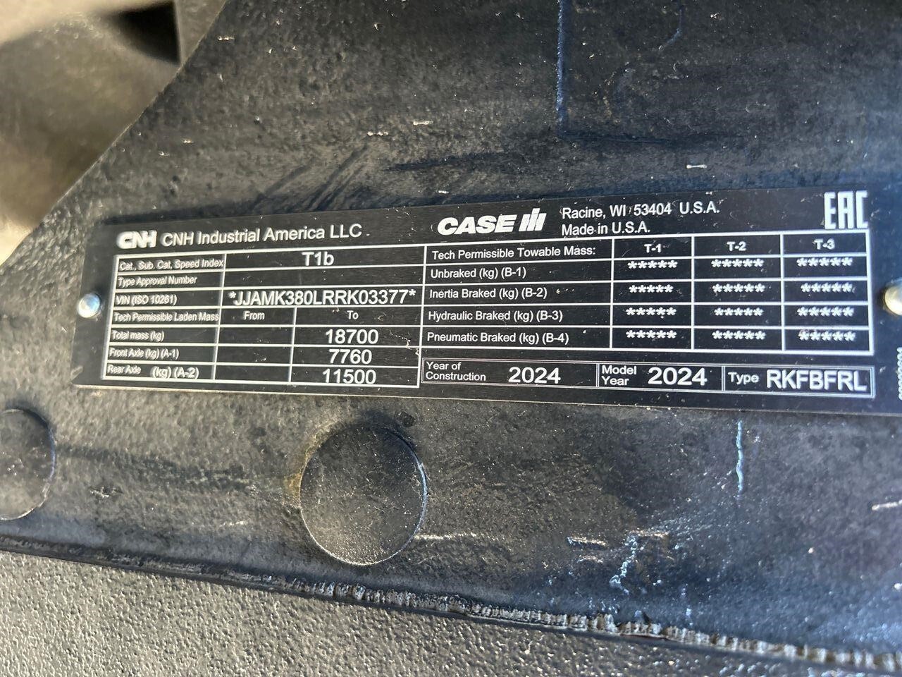 2024 Case IH MAGNUM 380 AFS CONNECT CVX Tractor