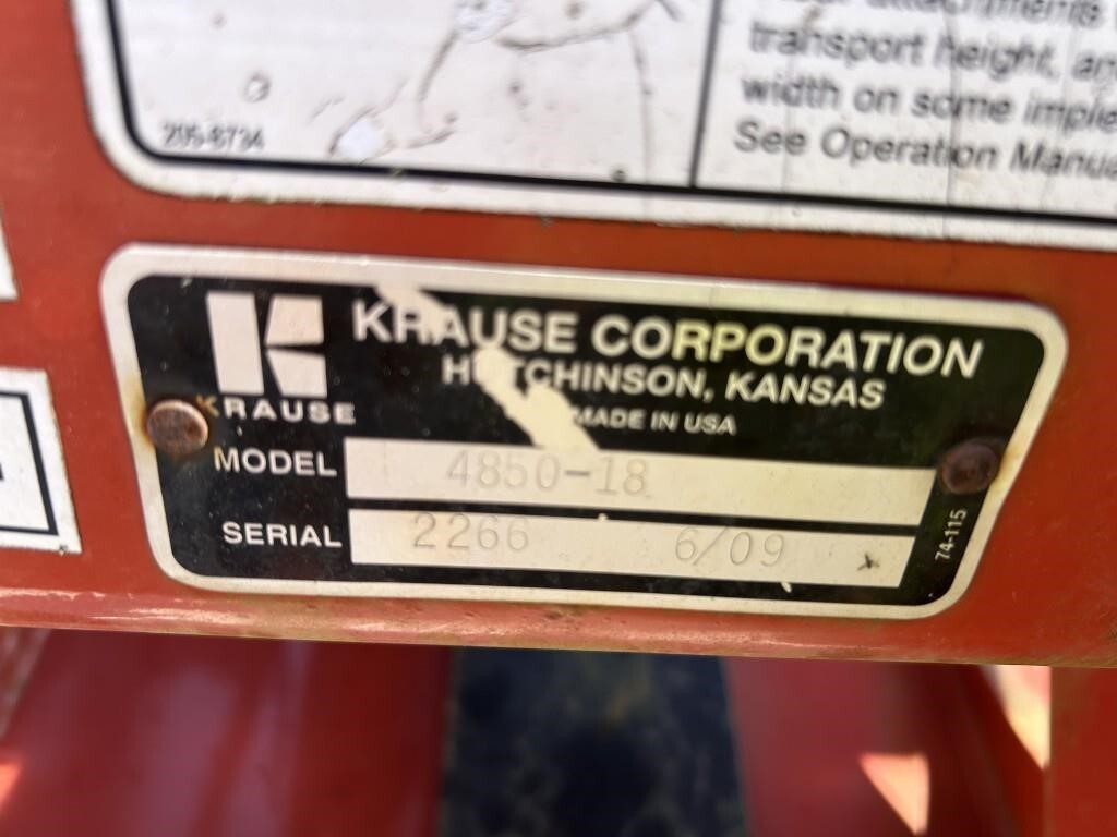 2009 Krause Dominator 4850 Disk Chisel