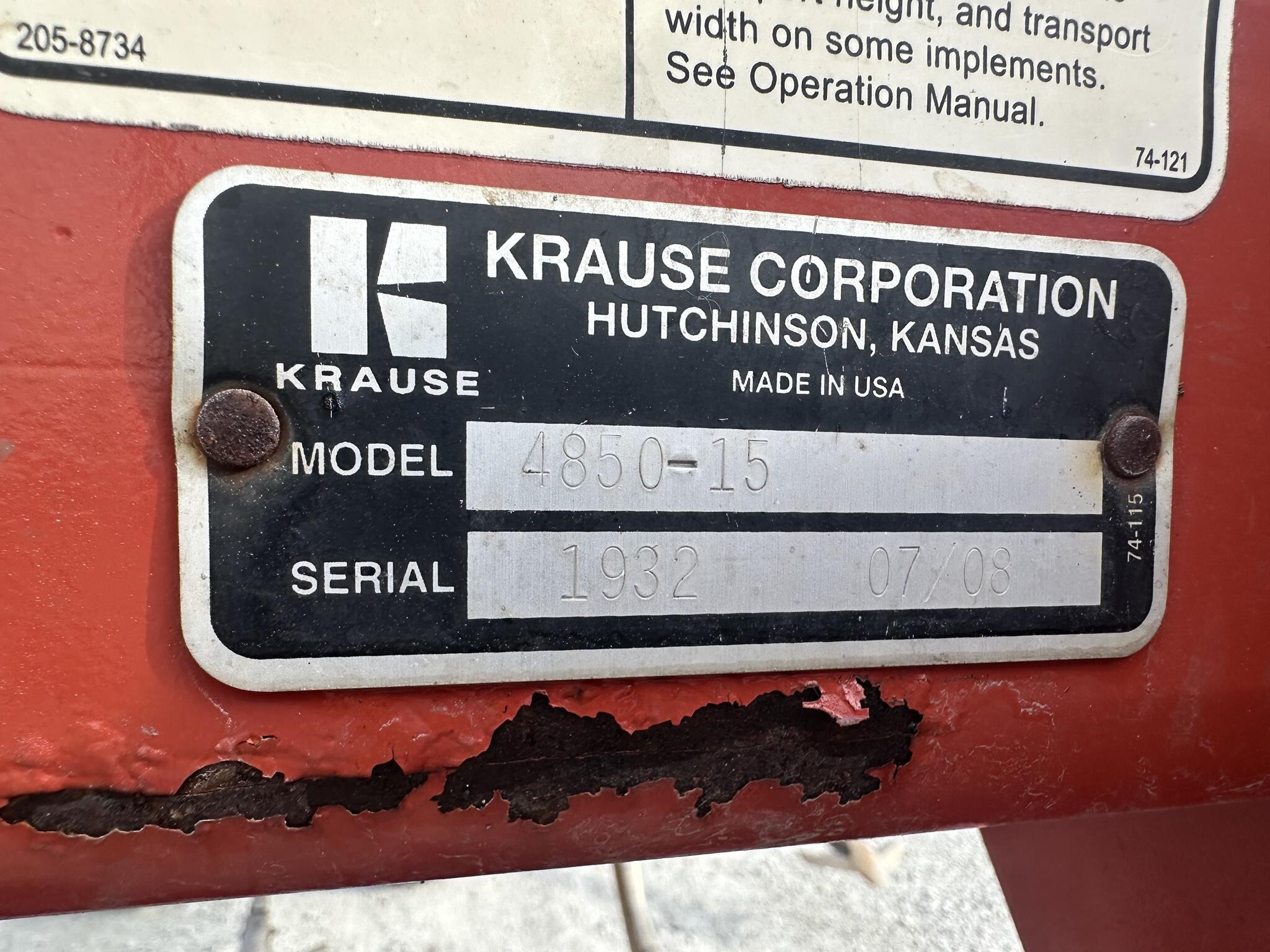  Krause Dominator 4850 Disk Chisel