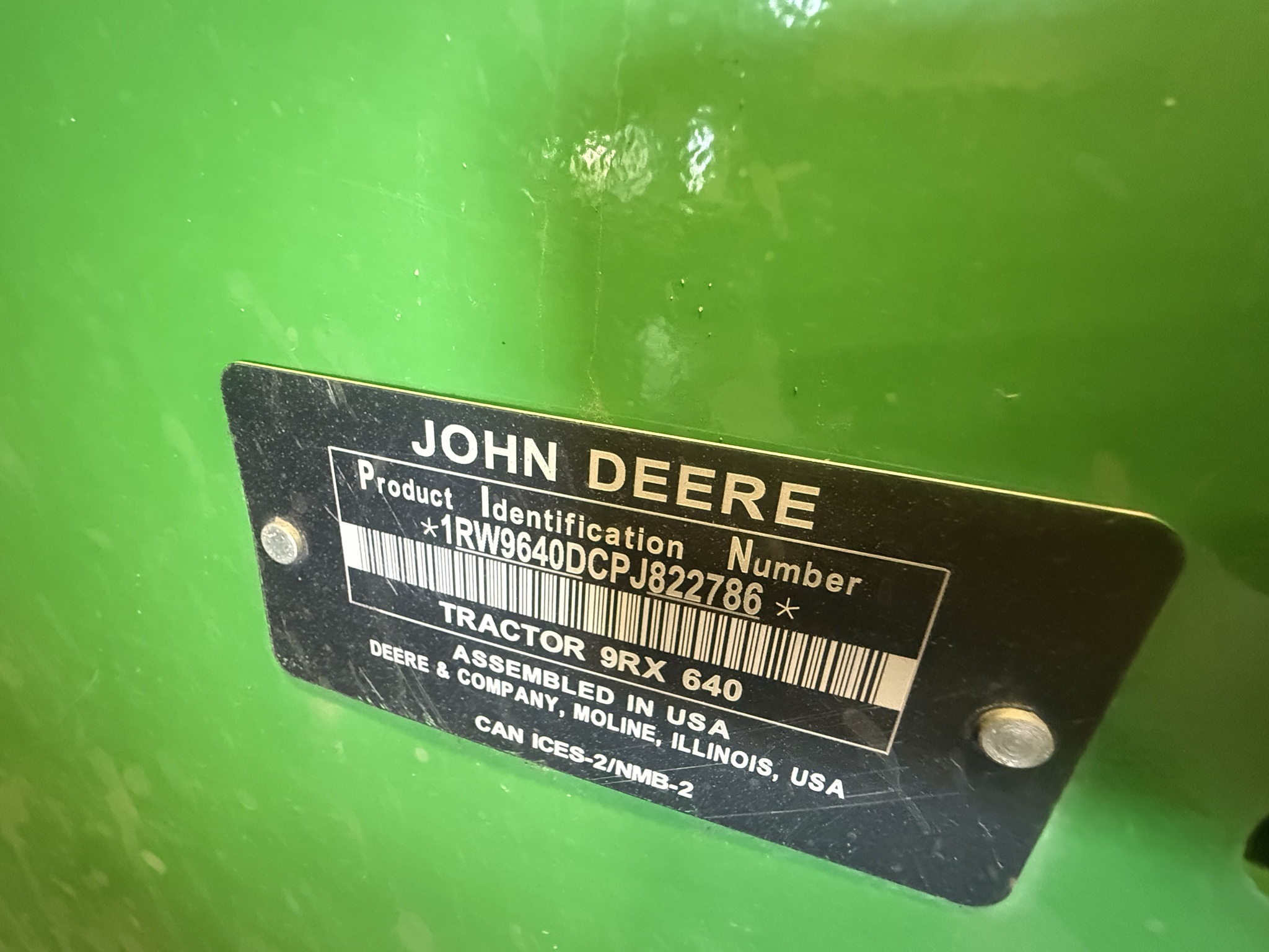 2023 John Deere 9RX 640 Tractor