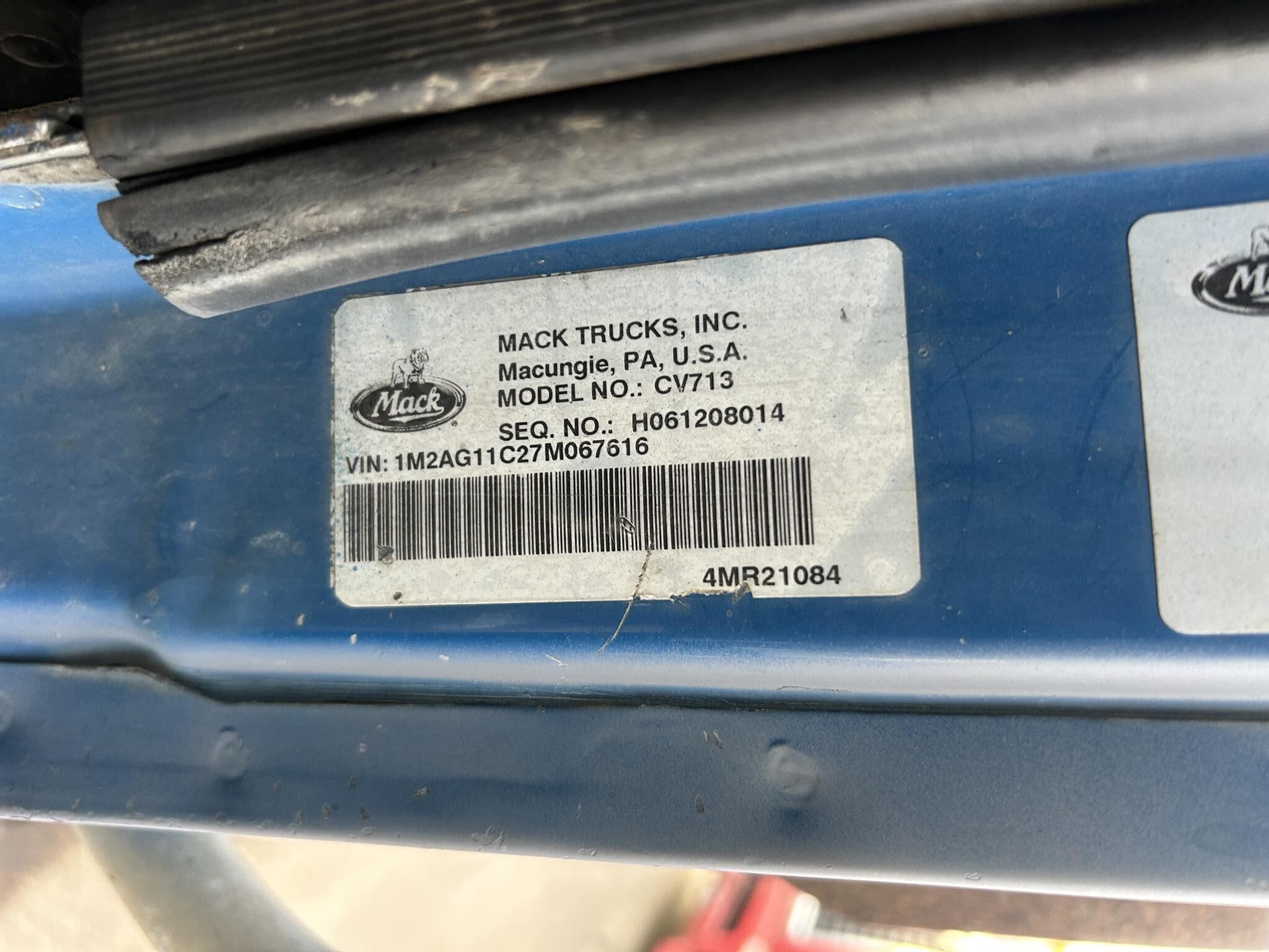 2007 Mack Granite CV713 Dump Trucks/Trailer