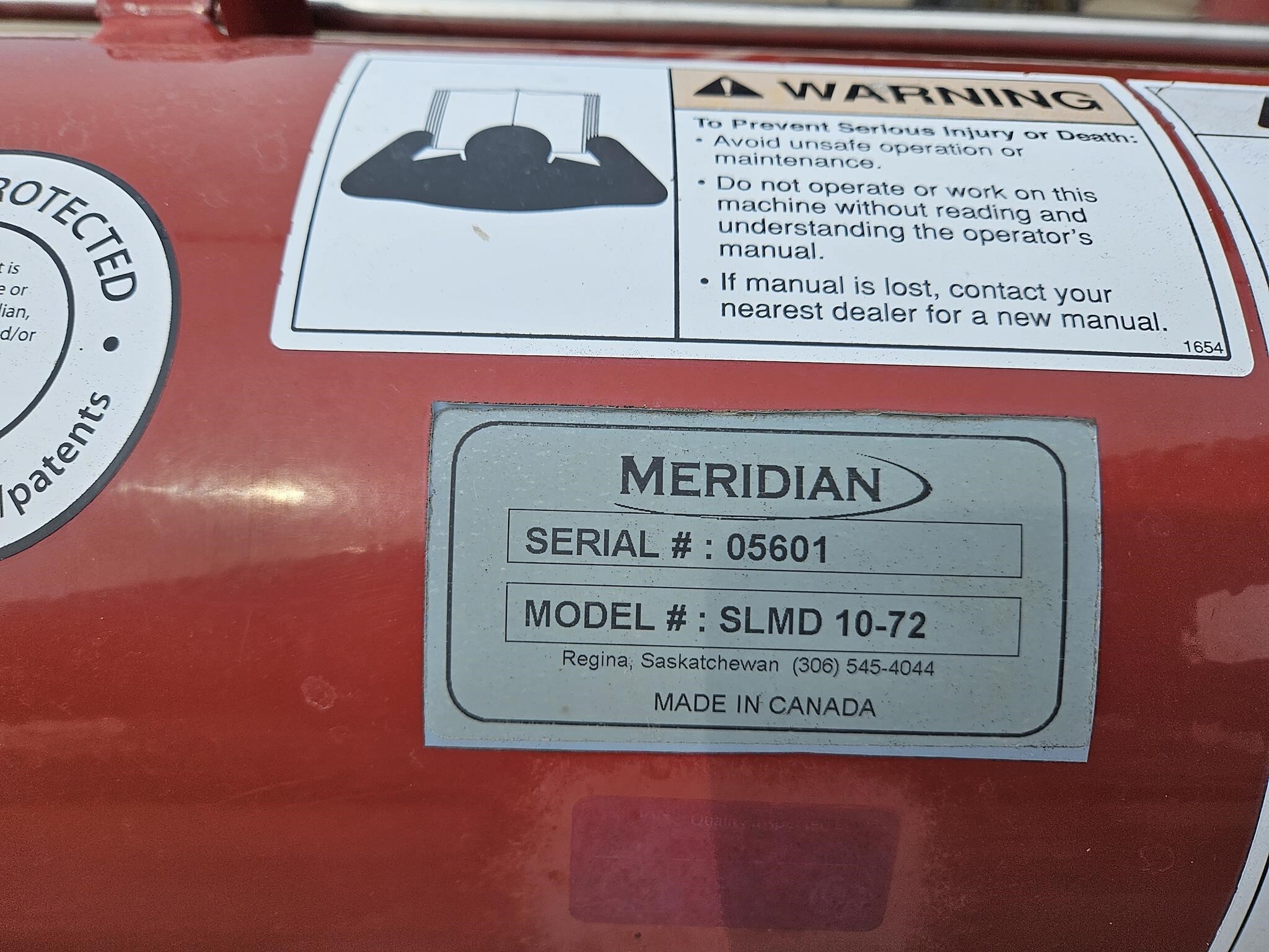  Meridian SLMD10-72 Augers and Conveyor