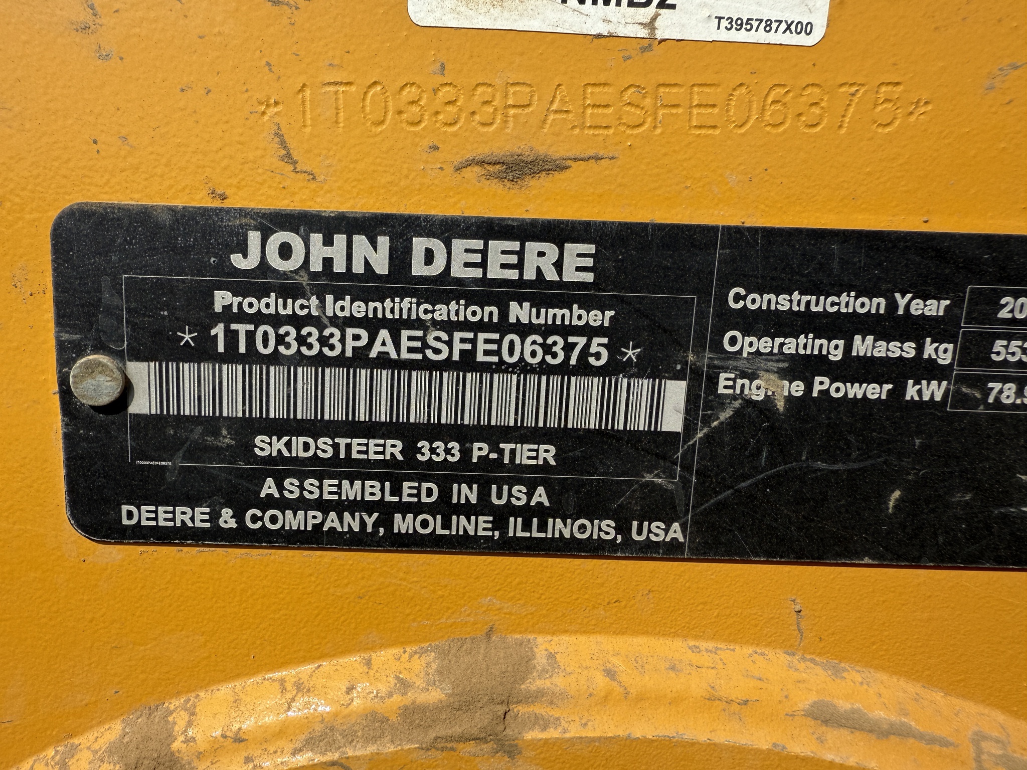 2025 John Deere 333 P Skid Steer