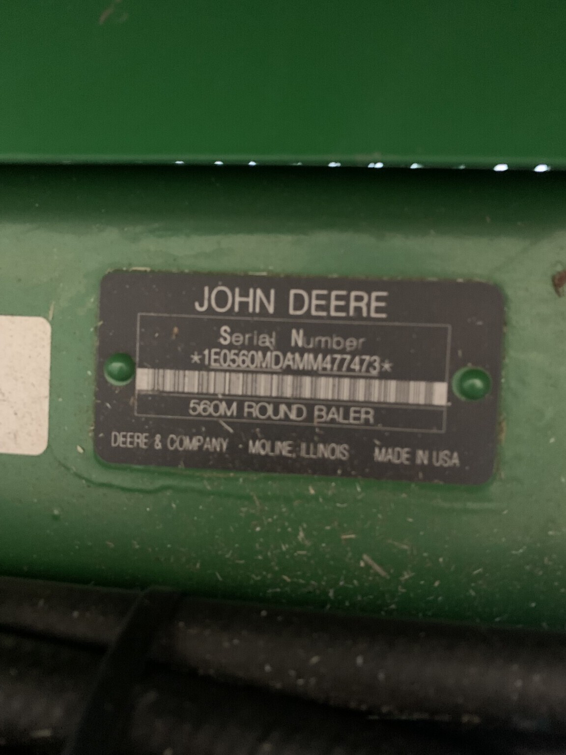 2021 John Deere 560M Round Baler