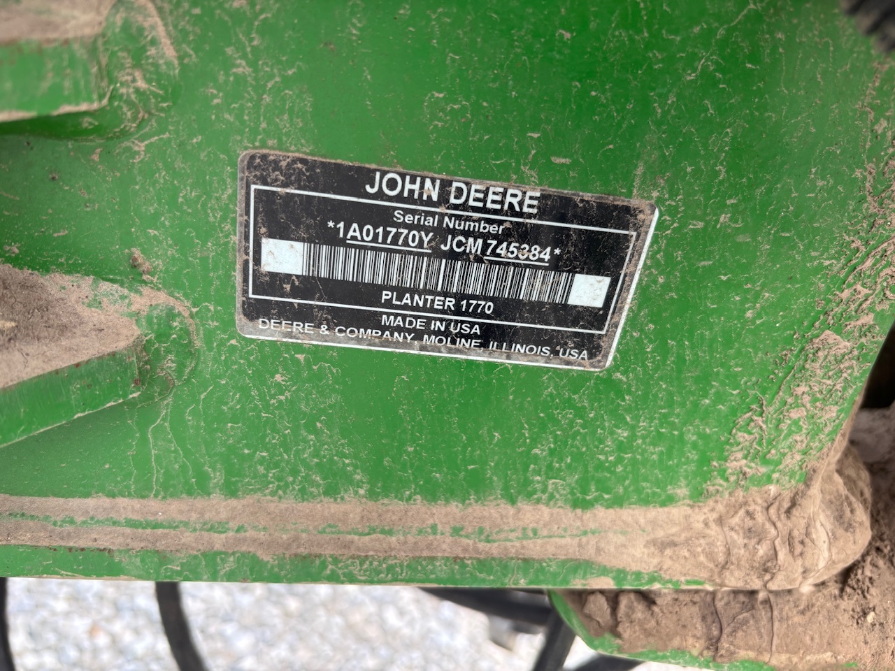 2012 John Deere 1770NT Planter