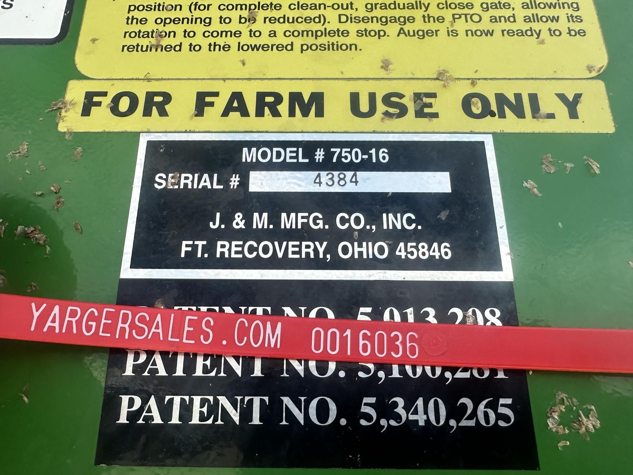  J&M 750-16 Grain Cart