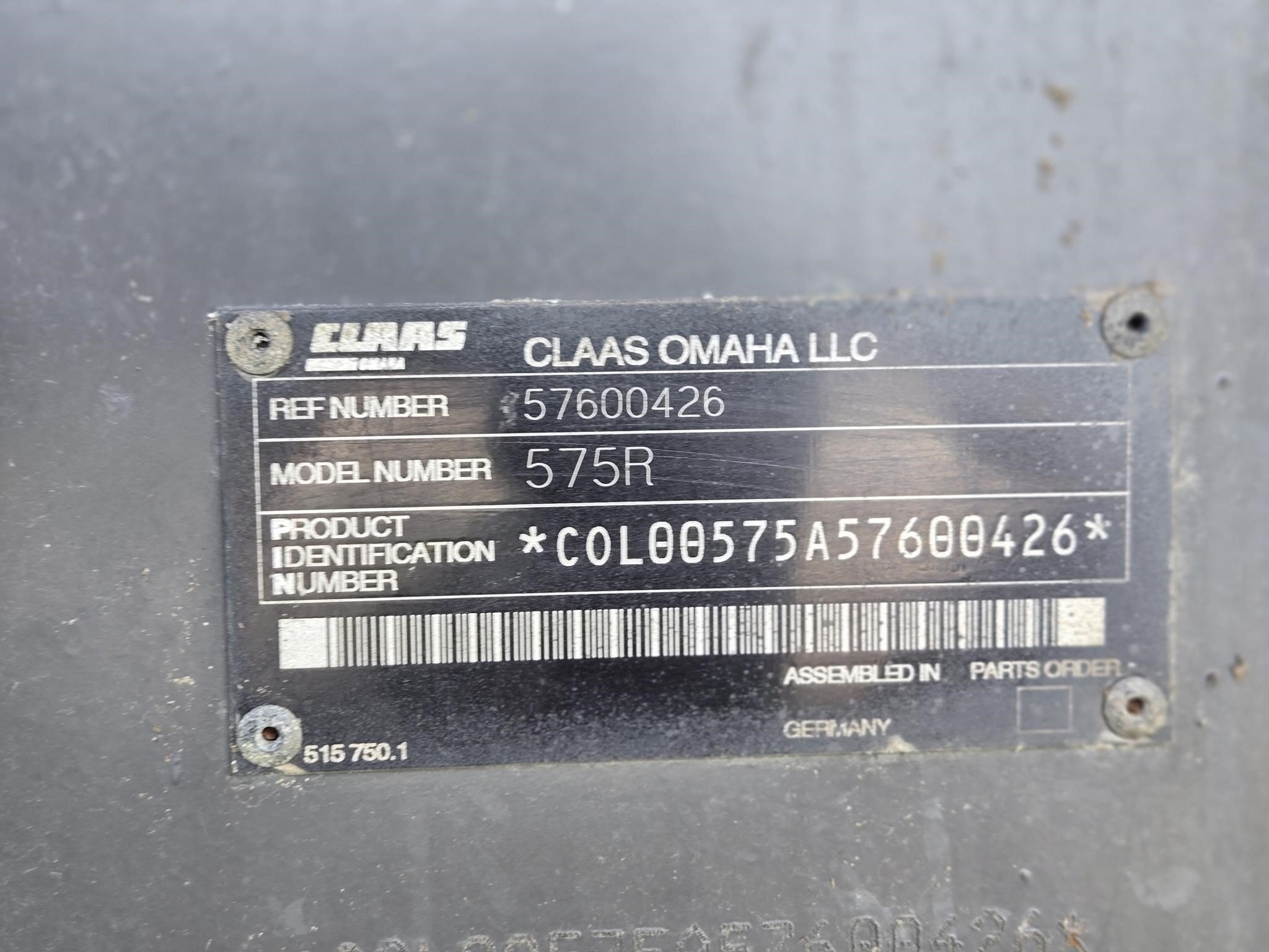 2007 Claas Lexion 575R Combine