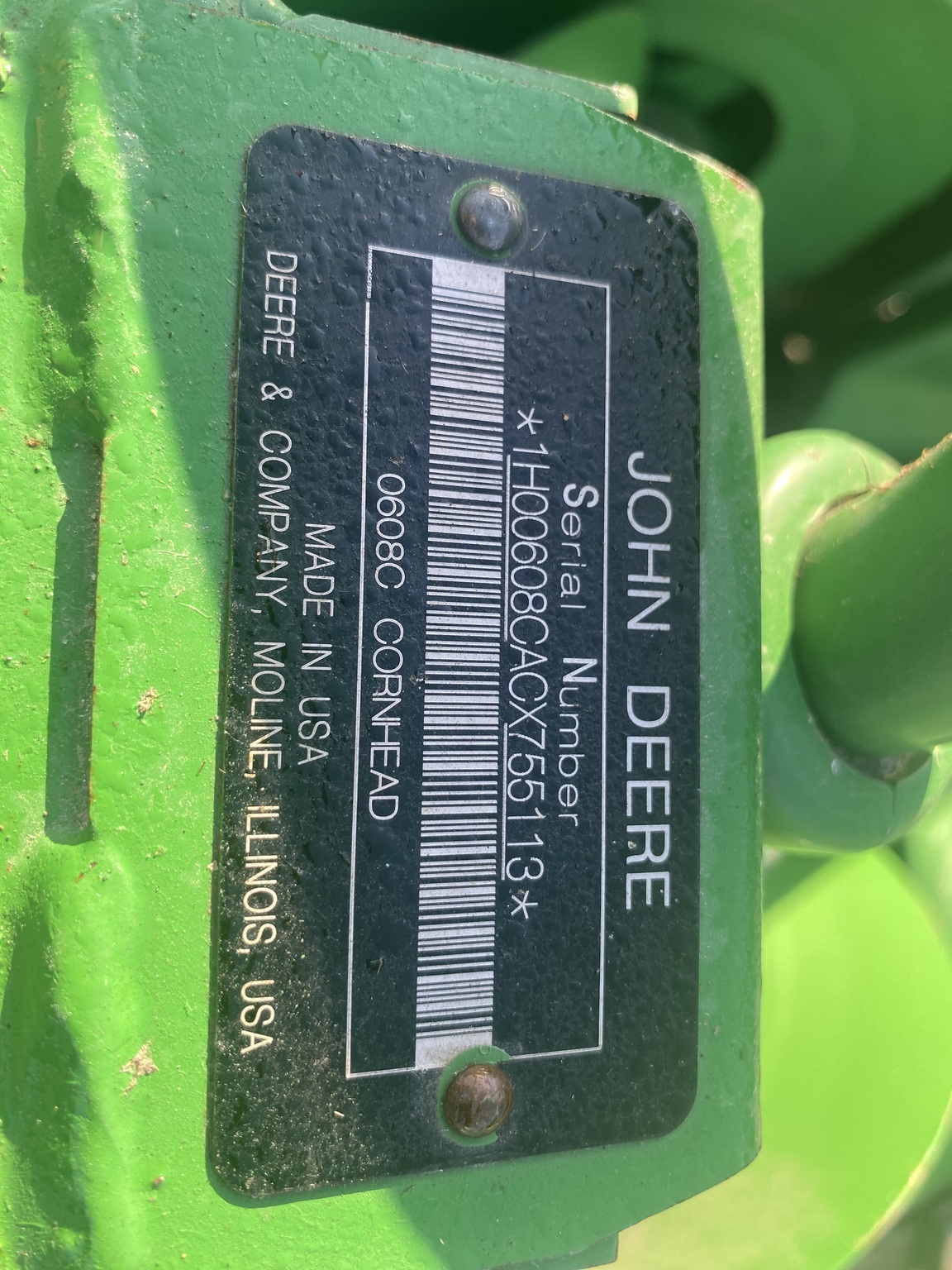 2013 John Deere 608C Corn Head