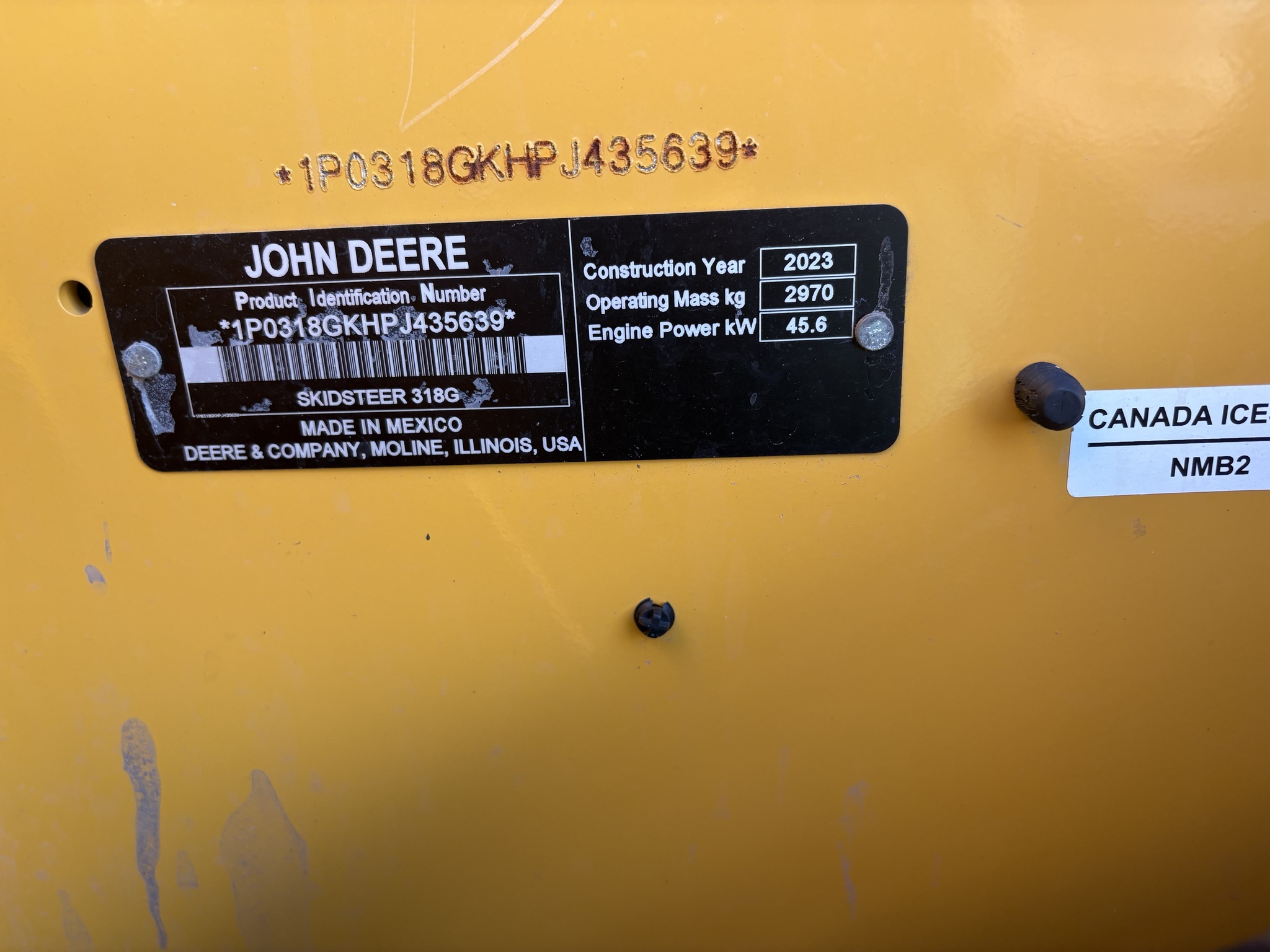 2024 Deere 318G Skid Steer