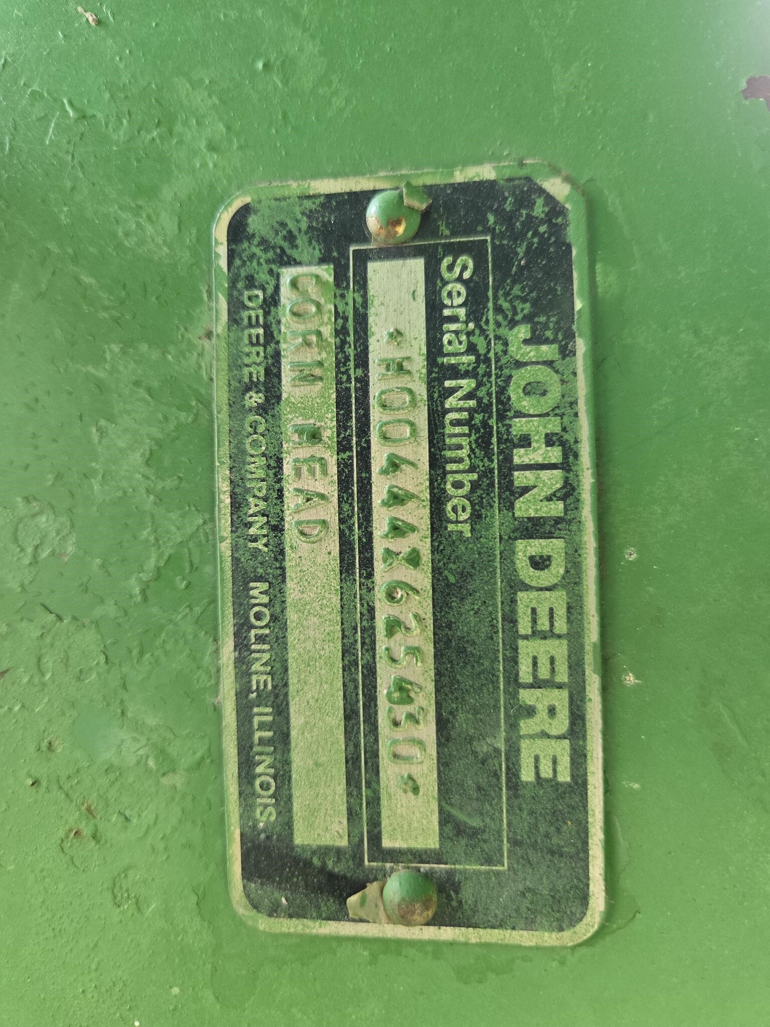 1988 John Deere 444 Corn Head