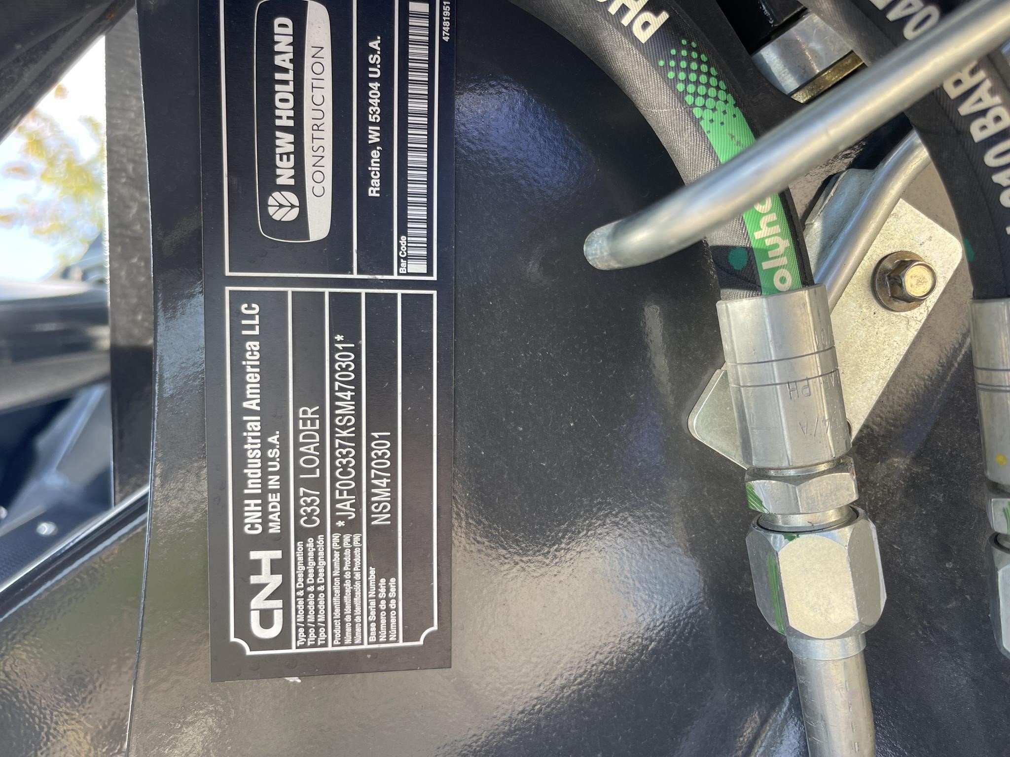 2025 New Holland C337 Skid Steer