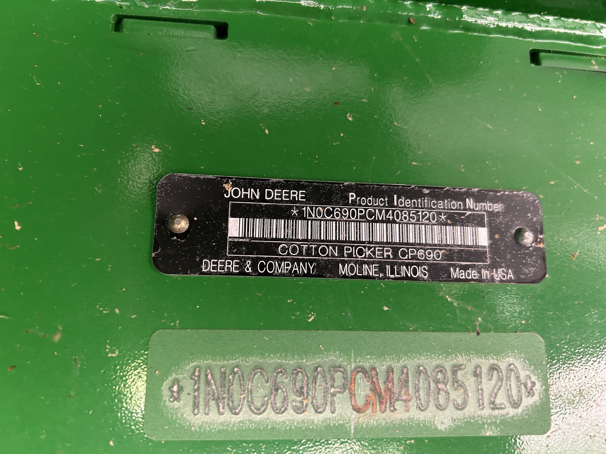 2021 John Deere CP690 Cotton Equipment