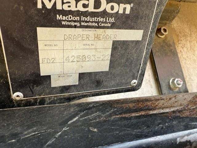 2022 MacDon FD250 Platform