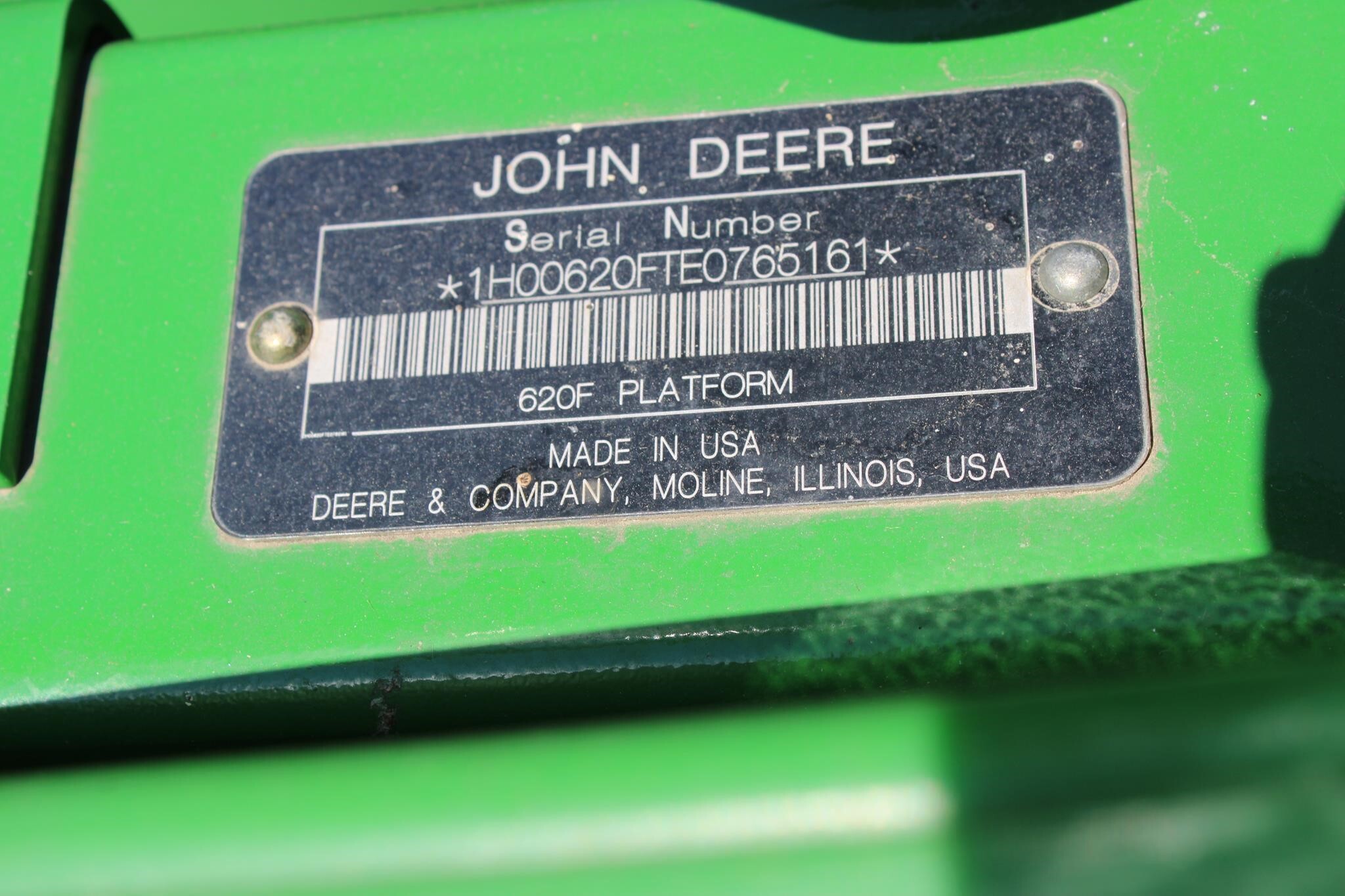 2014 John Deere 620F Platform