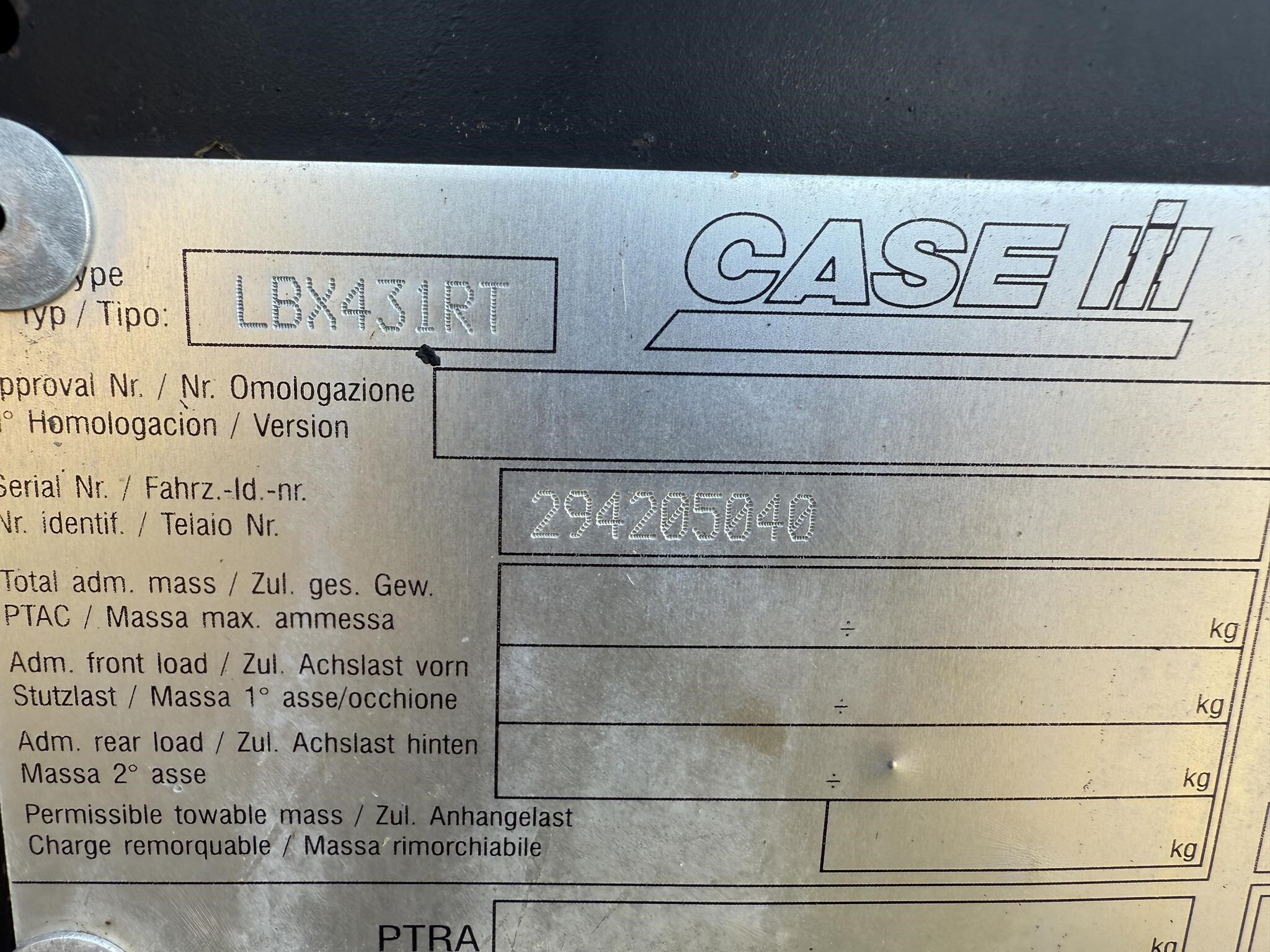 2002 Case IH LBX431R Miscellaneous