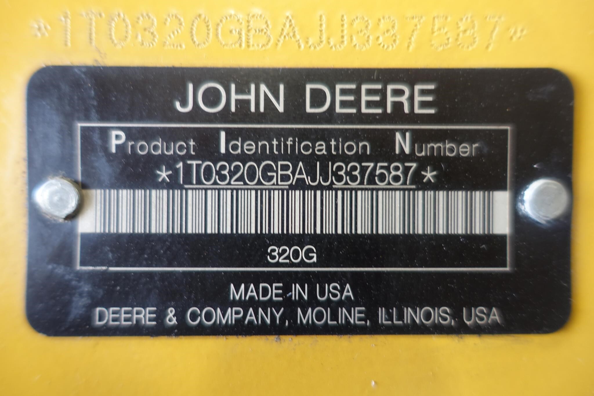 2018 Deere 320G Skid Steer