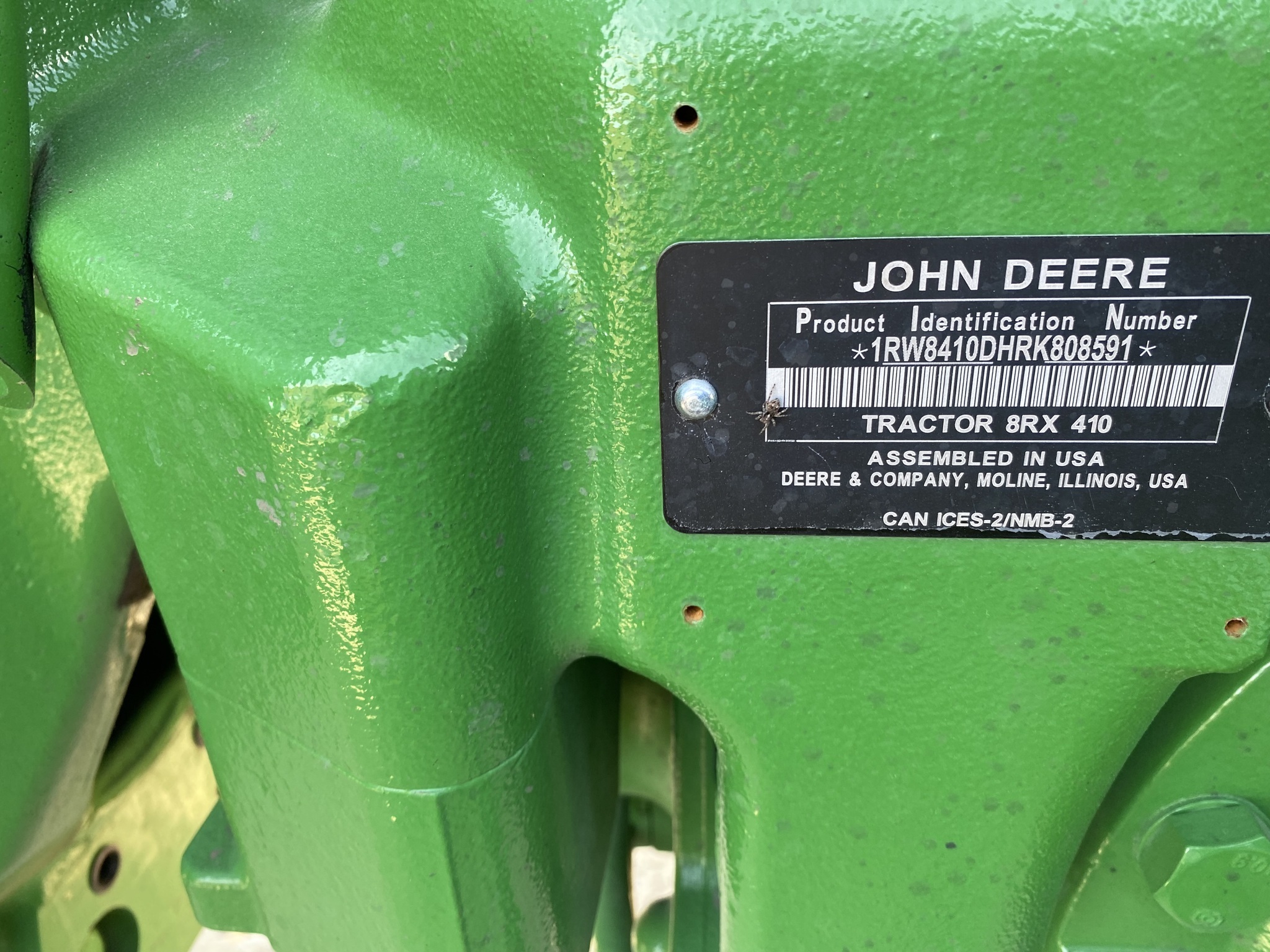 2024 John Deere 8RX 410 Tractor