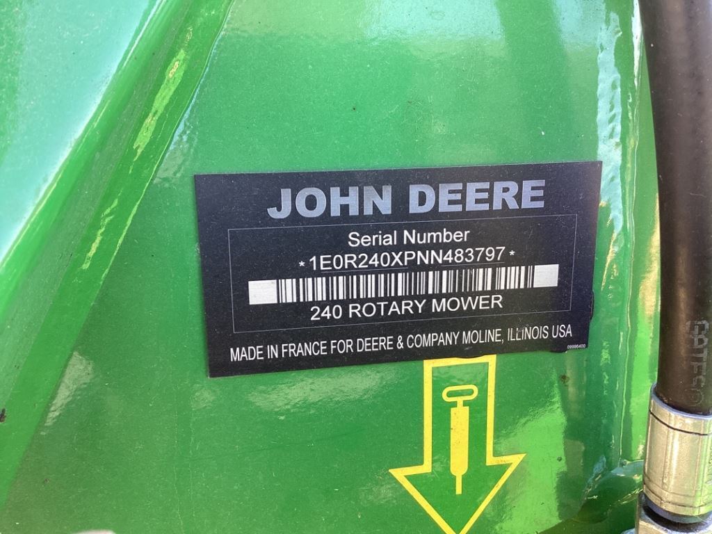 2022 John Deere R240 Disk Mower
