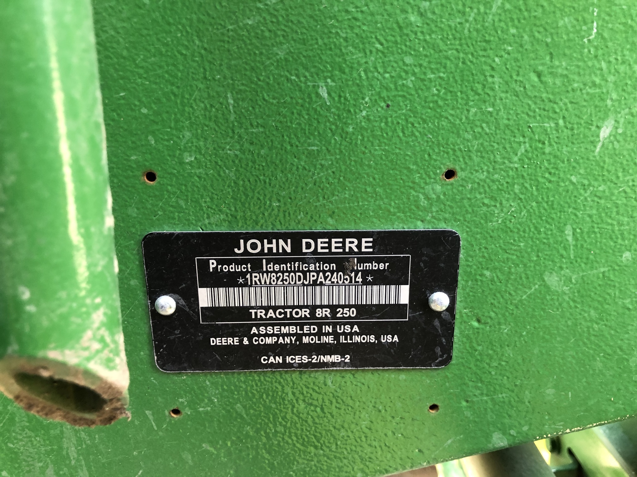 2024 John Deere 8R 250 Tractor