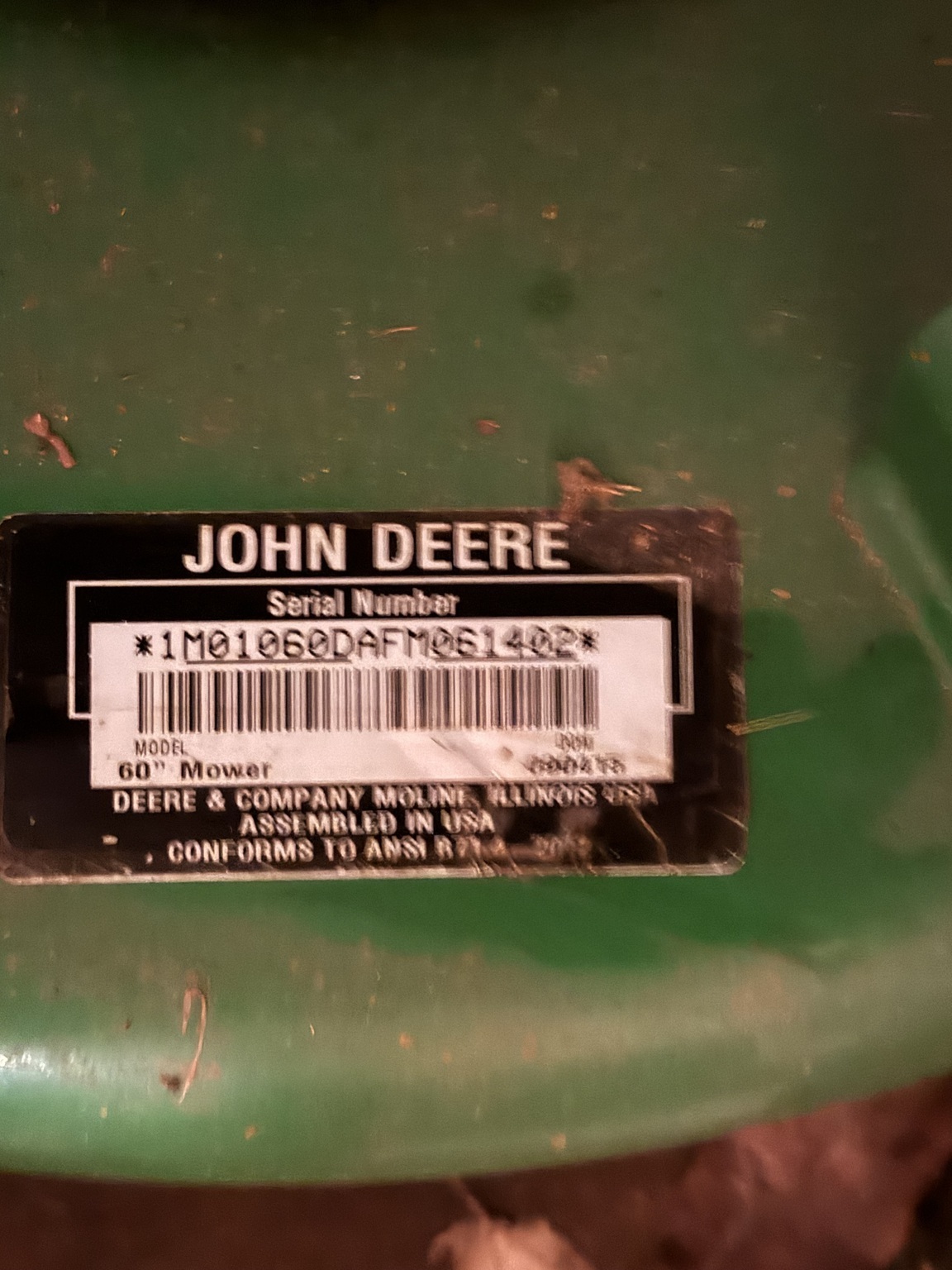 2016 John Deere 1025R Tractor