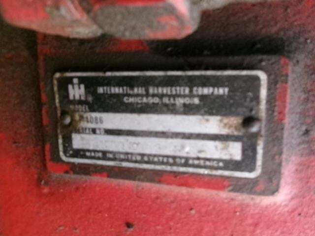 1976 International Harvester 1086 Tractor