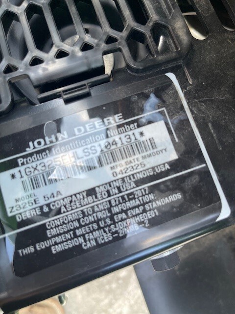 2025 John Deere Z325E Lawn Mower