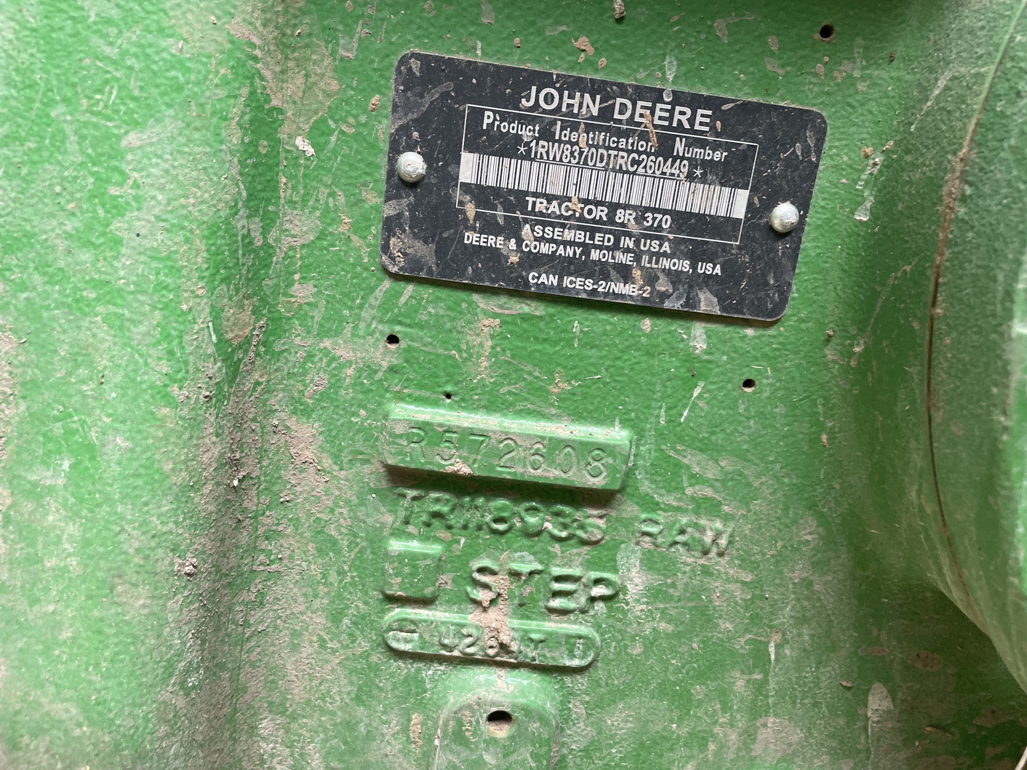2025 John Deere 8R 370 Tractor