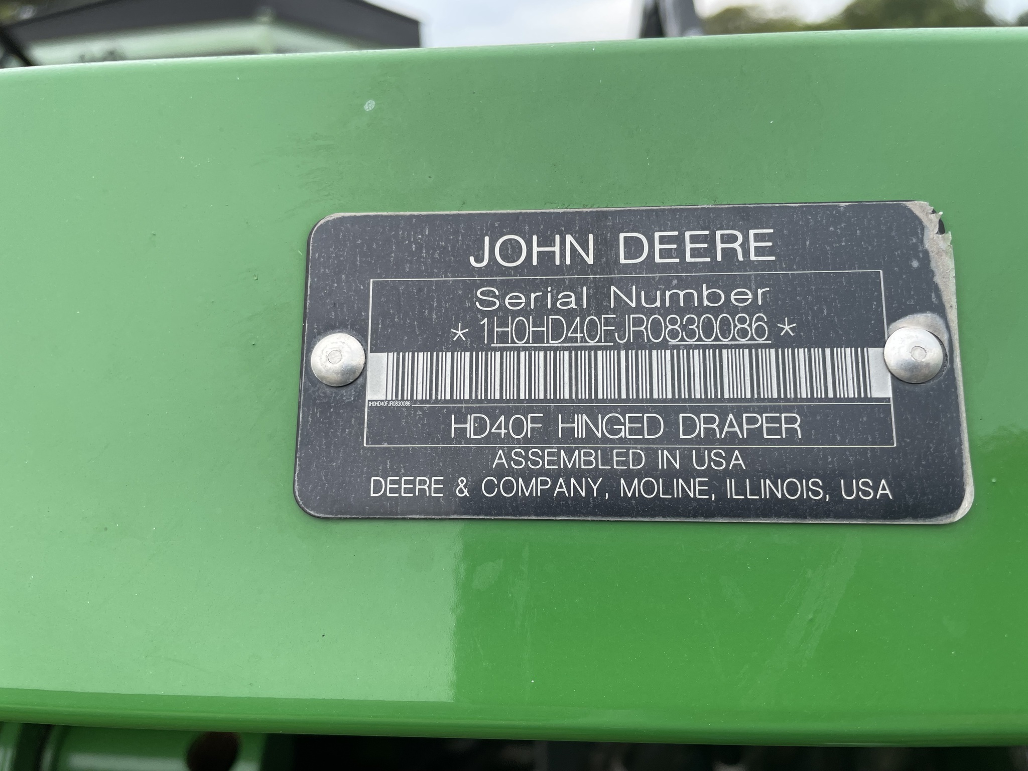 2024 John Deere HD40F Platform
