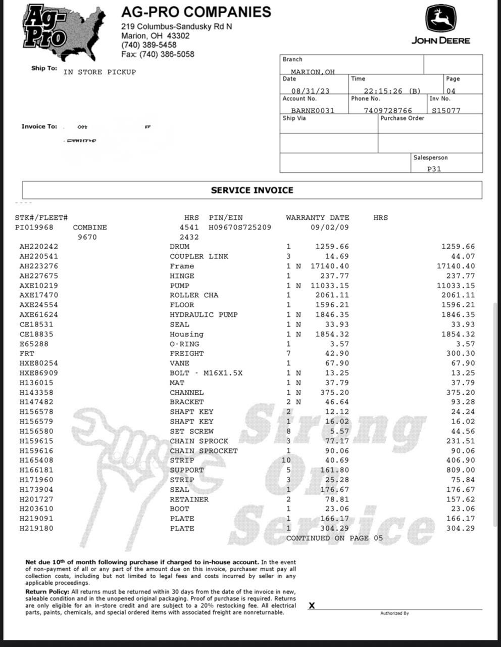 2008 John Deere 9670 STS Combine
