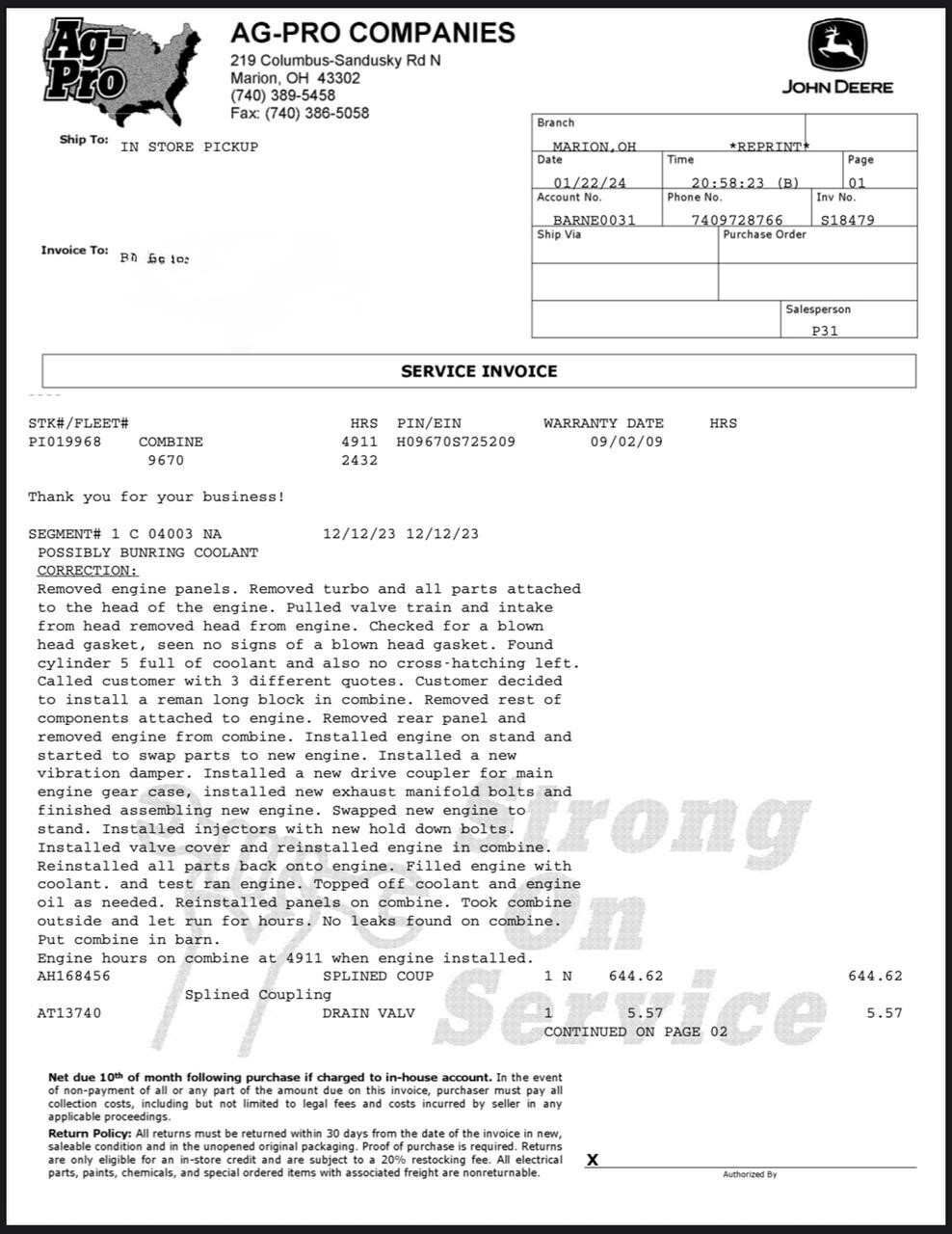 2008 John Deere 9670 STS Combine