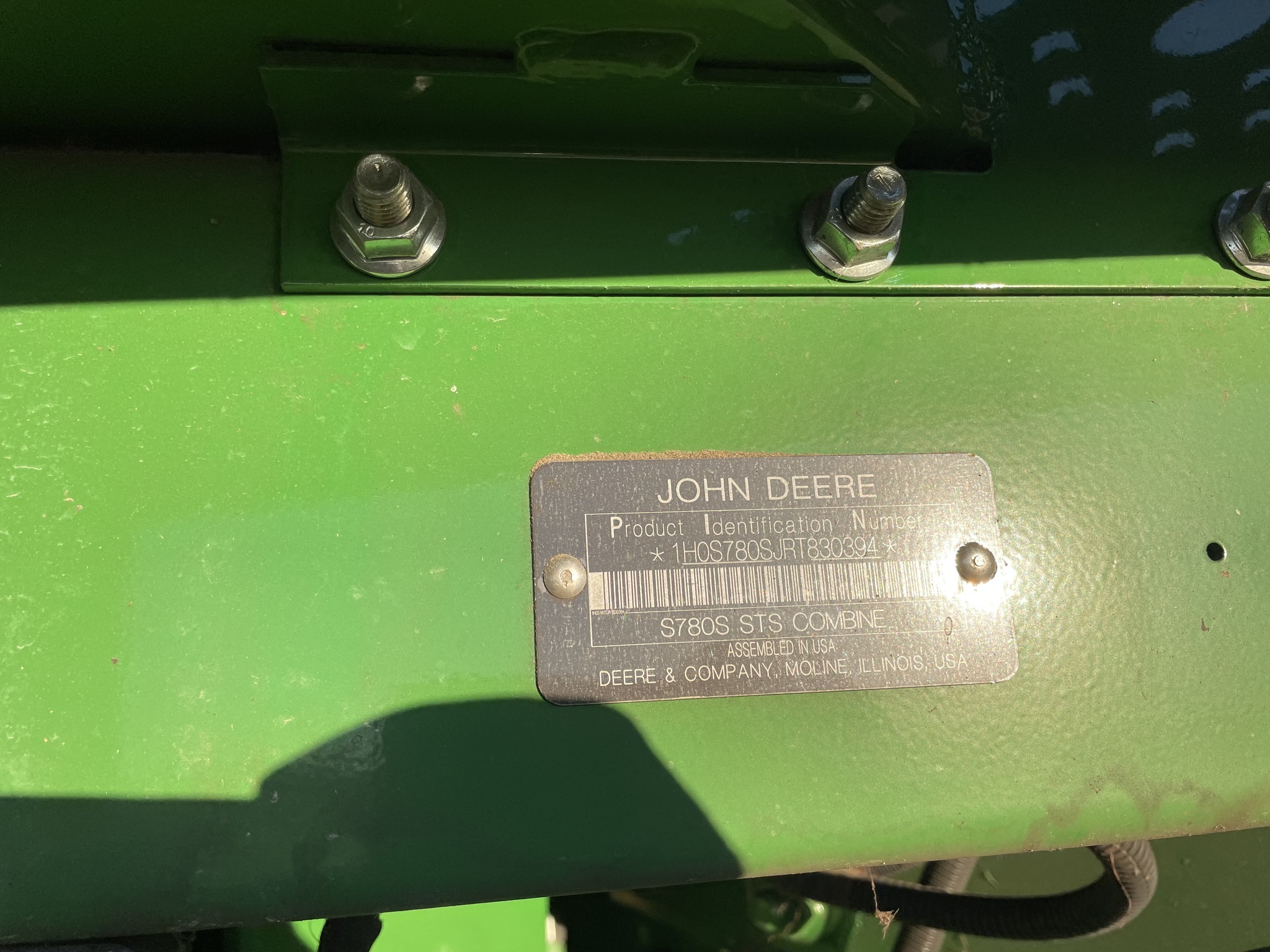 2024 John Deere S780 Combine