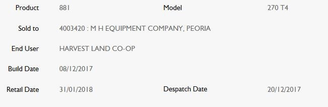 2017 JCB 270 Skid Steer